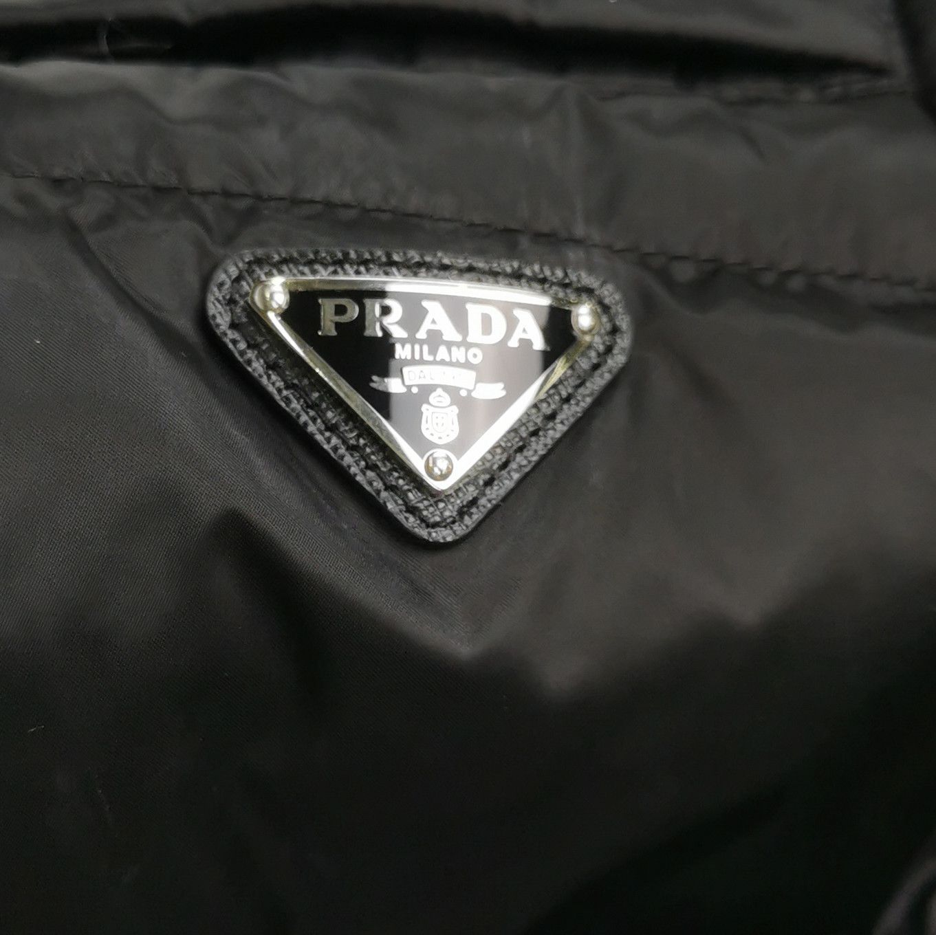 Prada Prada Black Padded Logo Zip Vest 0079 Size US L / EU 52-54 / 3 - 3 Thumbnail