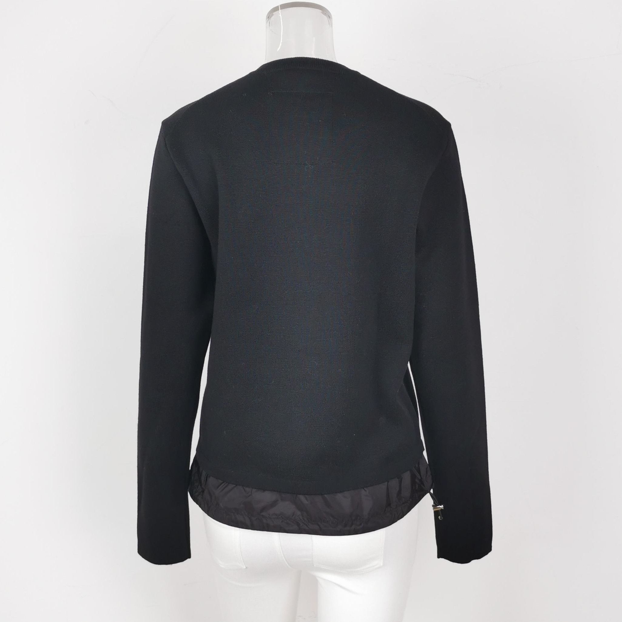 Prada Prada Black Layered Knit Sweater with Sheep Wool 0079 Size US M / EU 48-50 / 2 - 3 Thumbnail