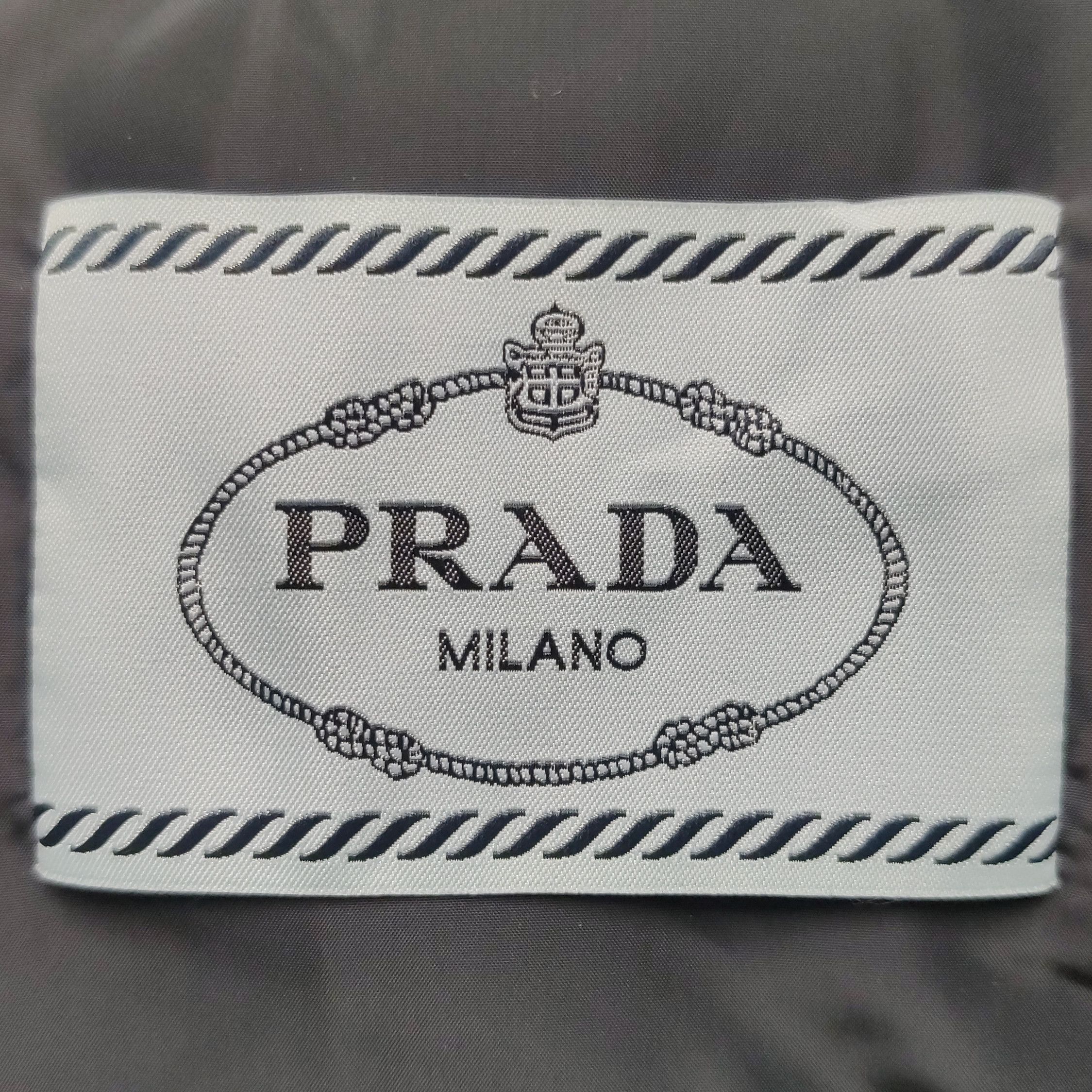 Prada Prada Hooded Long Sleeve Jacket in Black 0079 Size US S / EU 44-46 / 1 - 5 Thumbnail