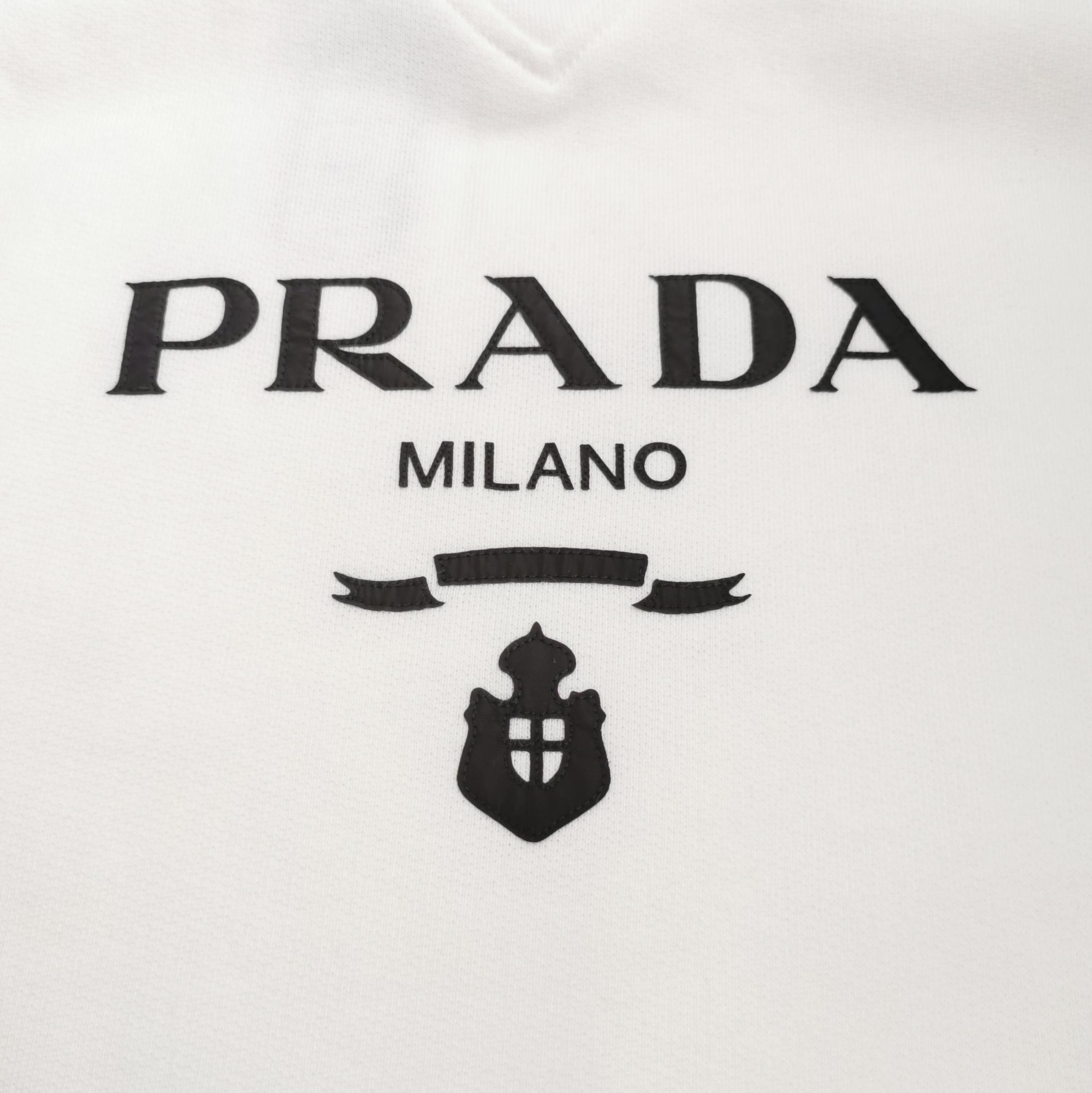 Prada Prada Cotton Logo Sweatshirt in Size S 0079 Size US S / EU 44-46 / 1 - 3 Thumbnail