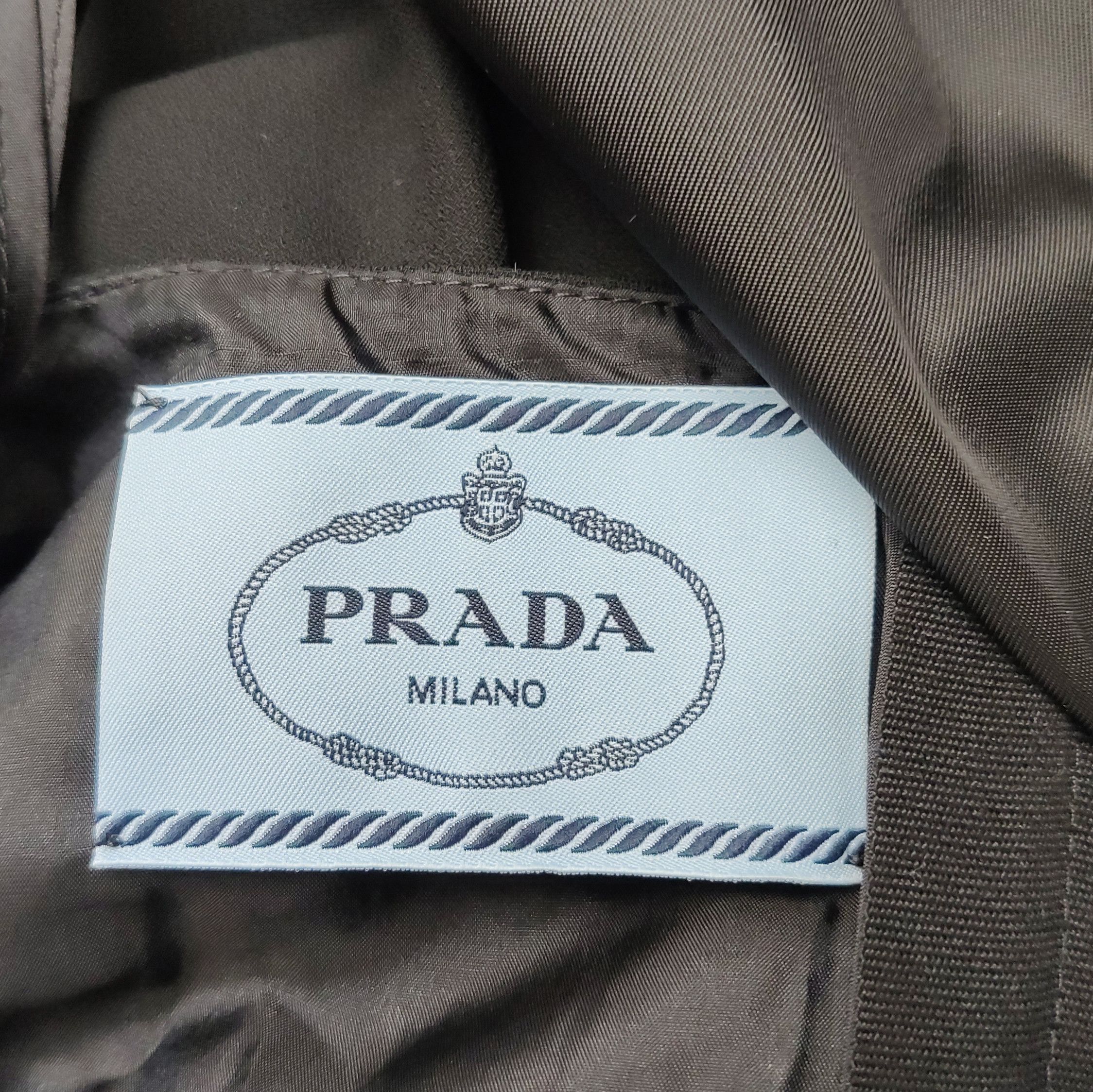 Prada Prada Sablé Hooded Long Sleeve Dress 0079 Size US L / EU 52-54 / 3 - 5 Thumbnail