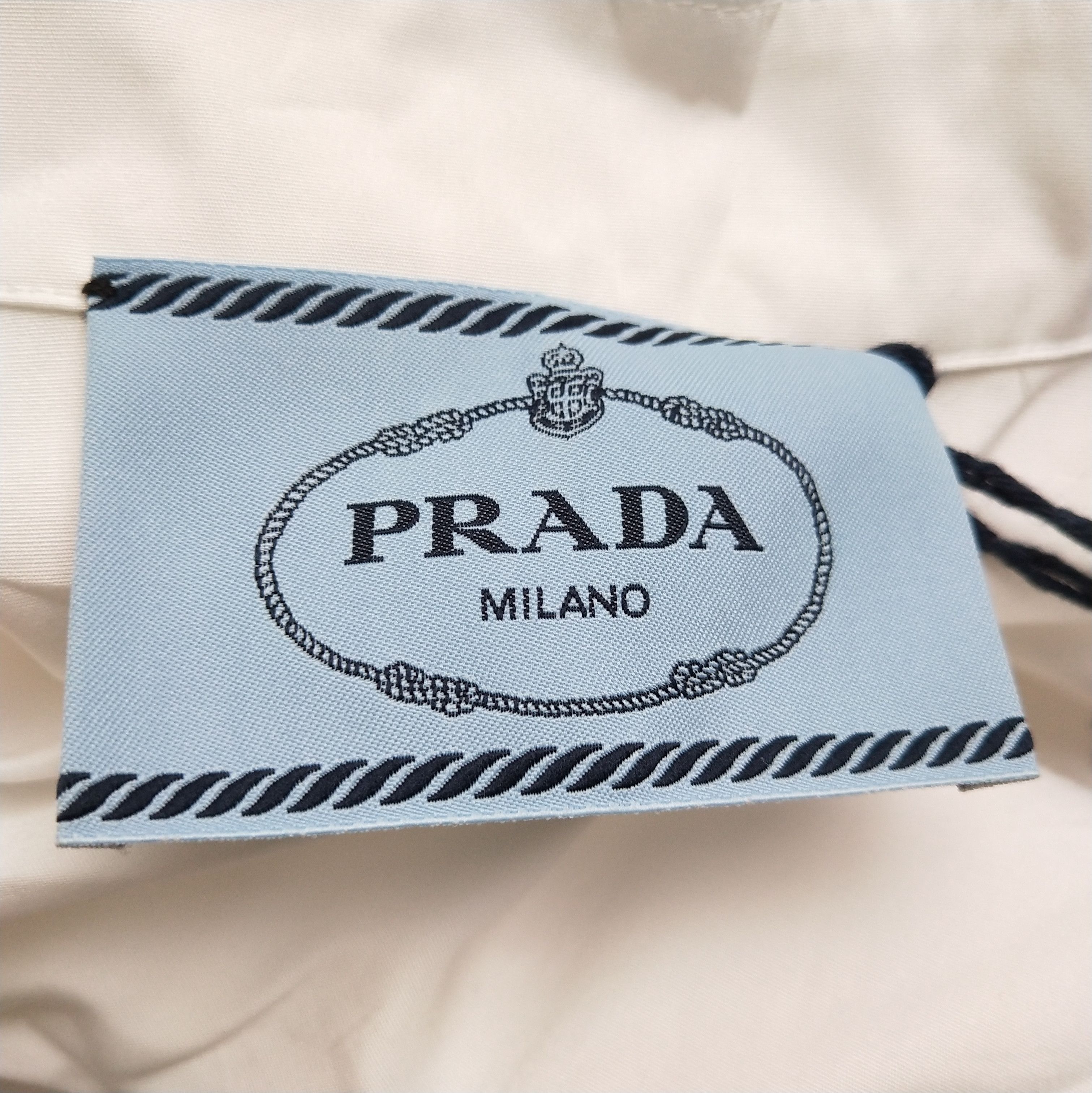 Prada Prada Cotton Long Sleeve Button-Up Shirt 0079 Size US M / EU 48-50 / 2 - 5 Thumbnail