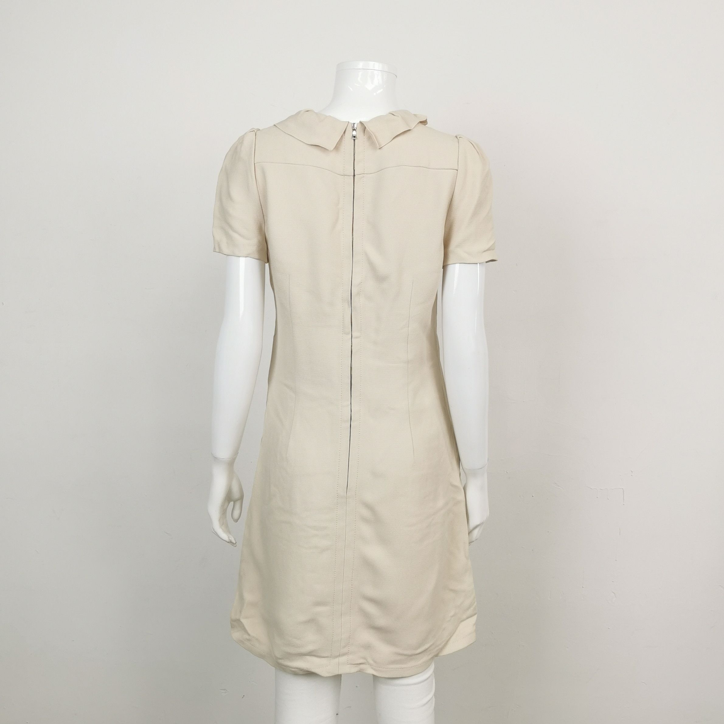 Prada Prada Solid V-Neck Dress Size 42 0079 Size US 42 / EU 58 - 2 Thumbnail