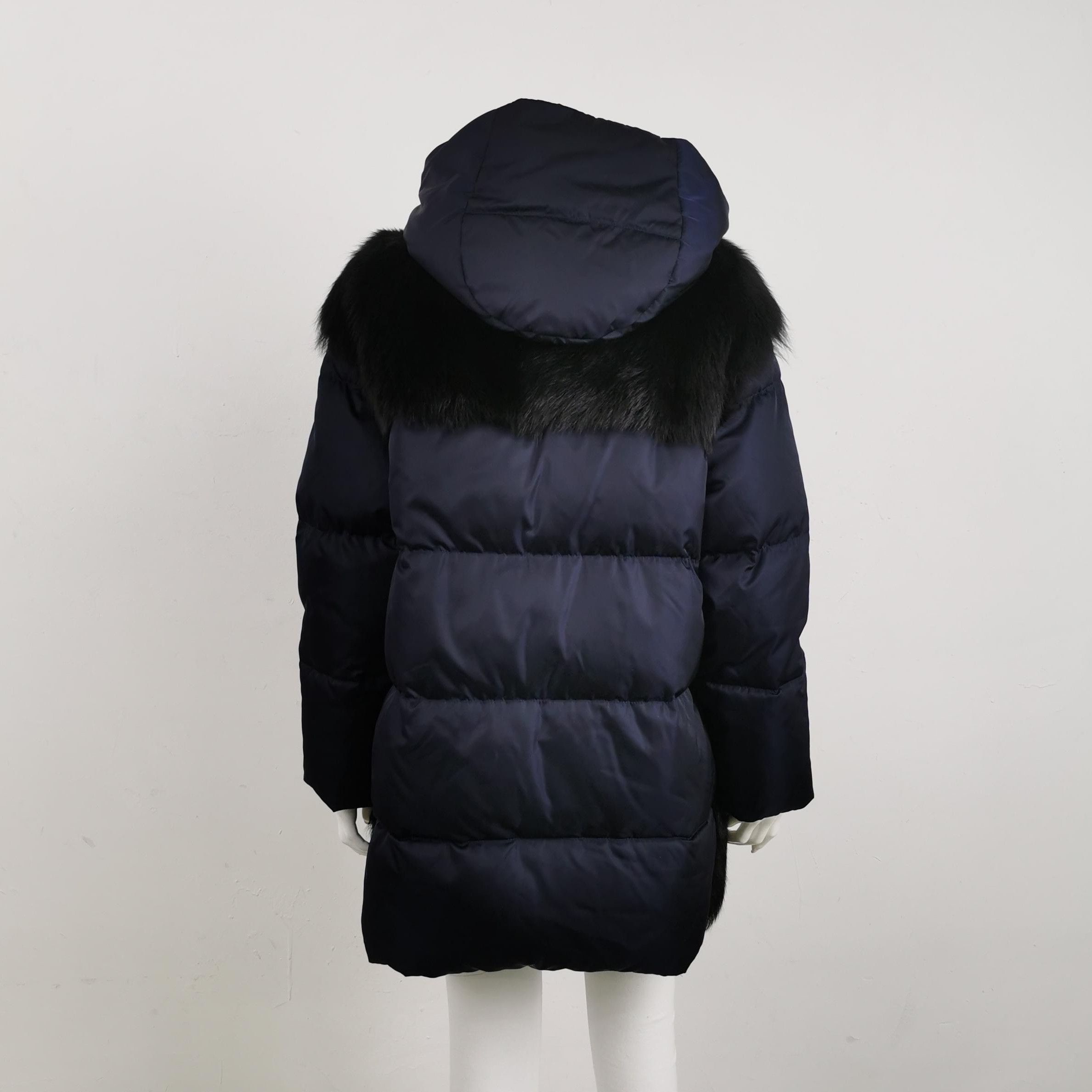 Prada Prada Color-Blocked Hooded Down Jacket 0079 Size US M / EU 48-50 / 2 - 2 Thumbnail