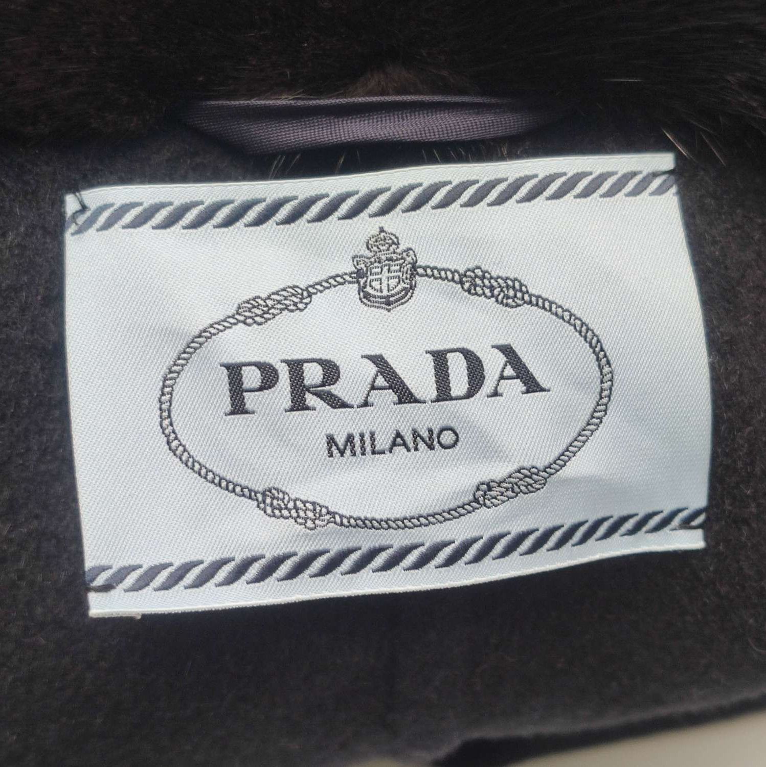 Prada Prada Wool Blend Double-Breasted Coat 0079 Size US S / EU 44-46 / 1 - 5 Thumbnail