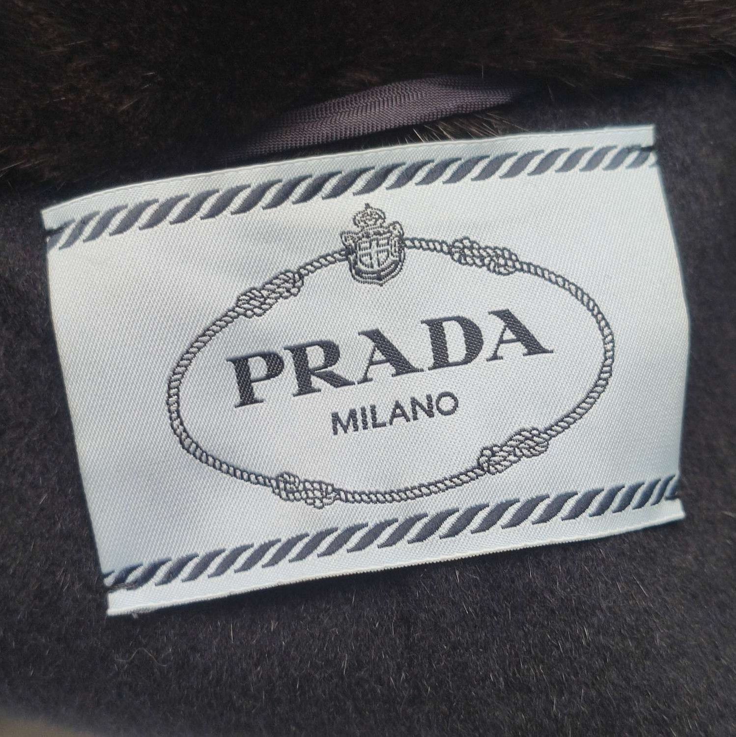 Prada Prada Double-Breasted Wool Blend Overcoat 0079 Size US S / EU 44-46 / 1 - 4 Thumbnail