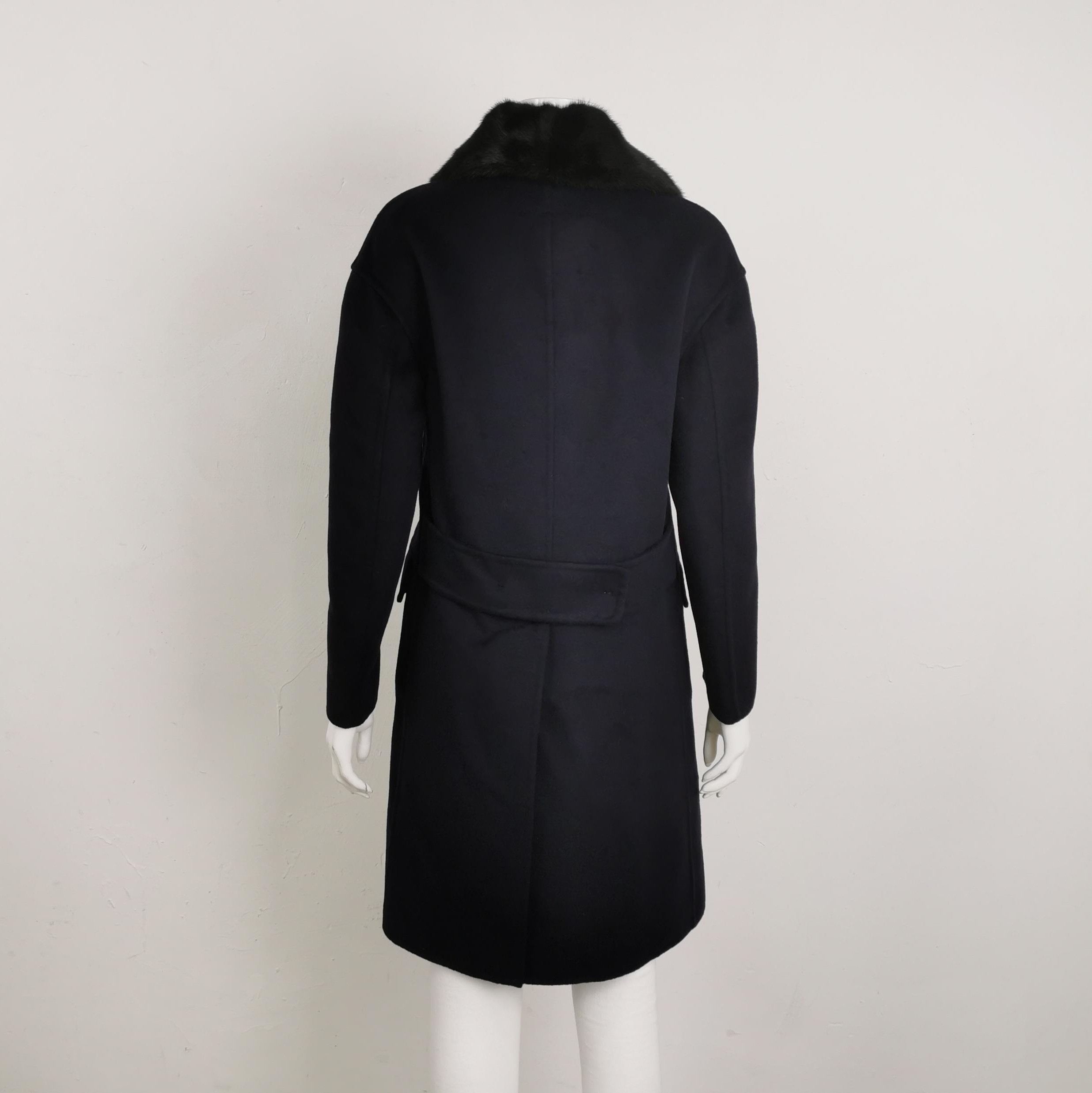Prada Prada Double-Breasted Wool Blend Overcoat 0079 Size US S / EU 44-46 / 1 - 2 Thumbnail