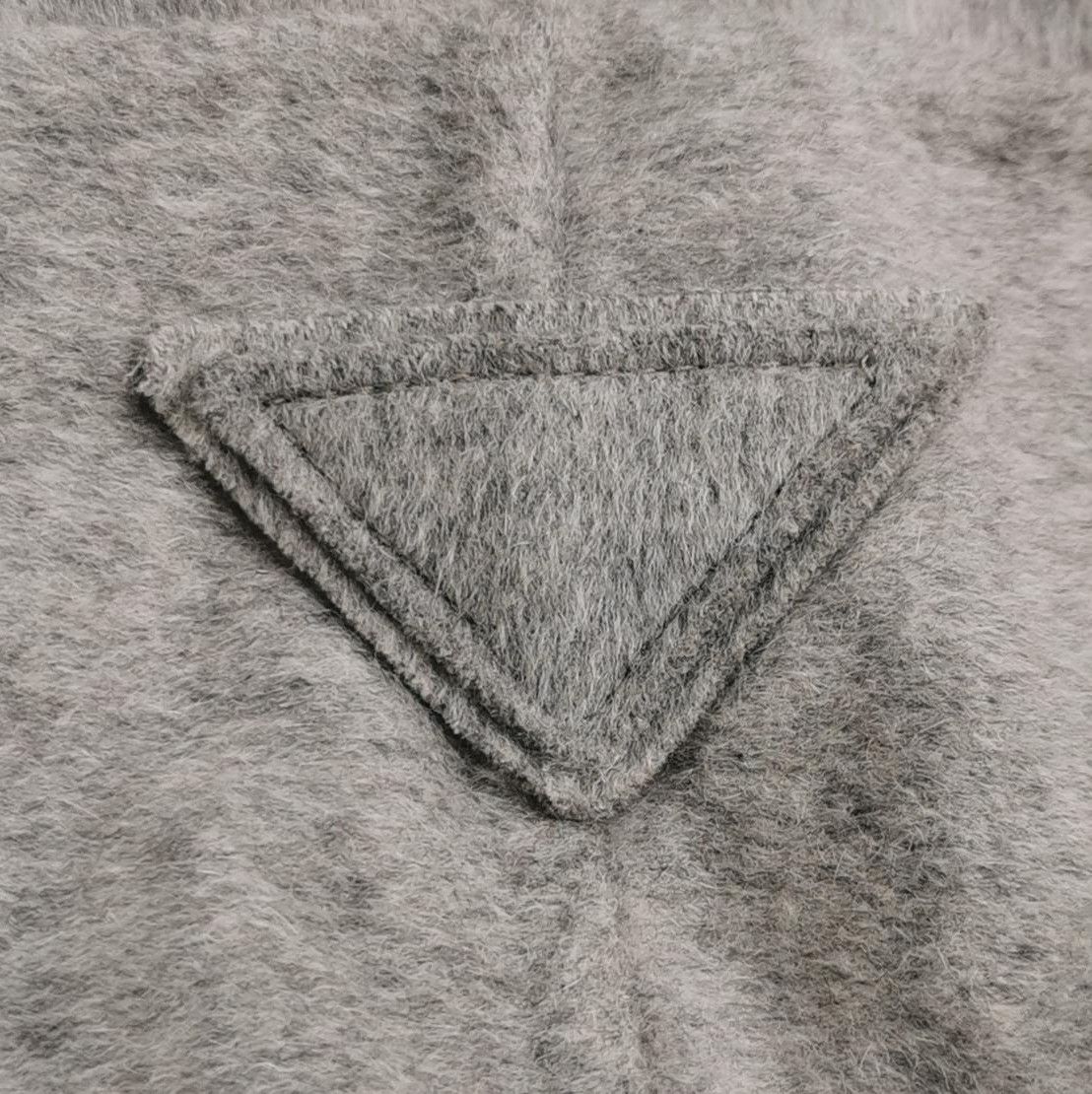 Prada Prada Grey Wool Blend Hooded Long Sleeve Coat 0079 Size US S / EU 44-46 / 1 - 3 Thumbnail