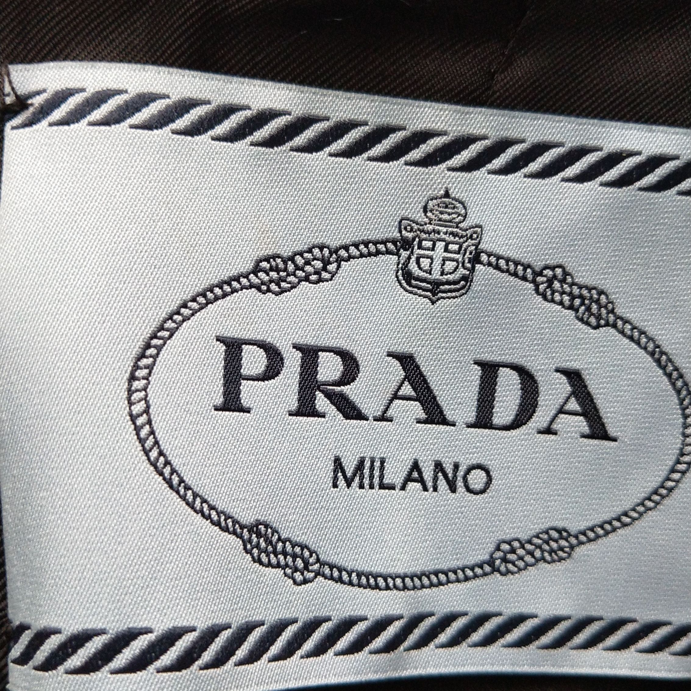 Prada Prada Black Silk-Collar Decorated Coat 0079 Size US L / EU 52-54 / 3 - 10 Thumbnail