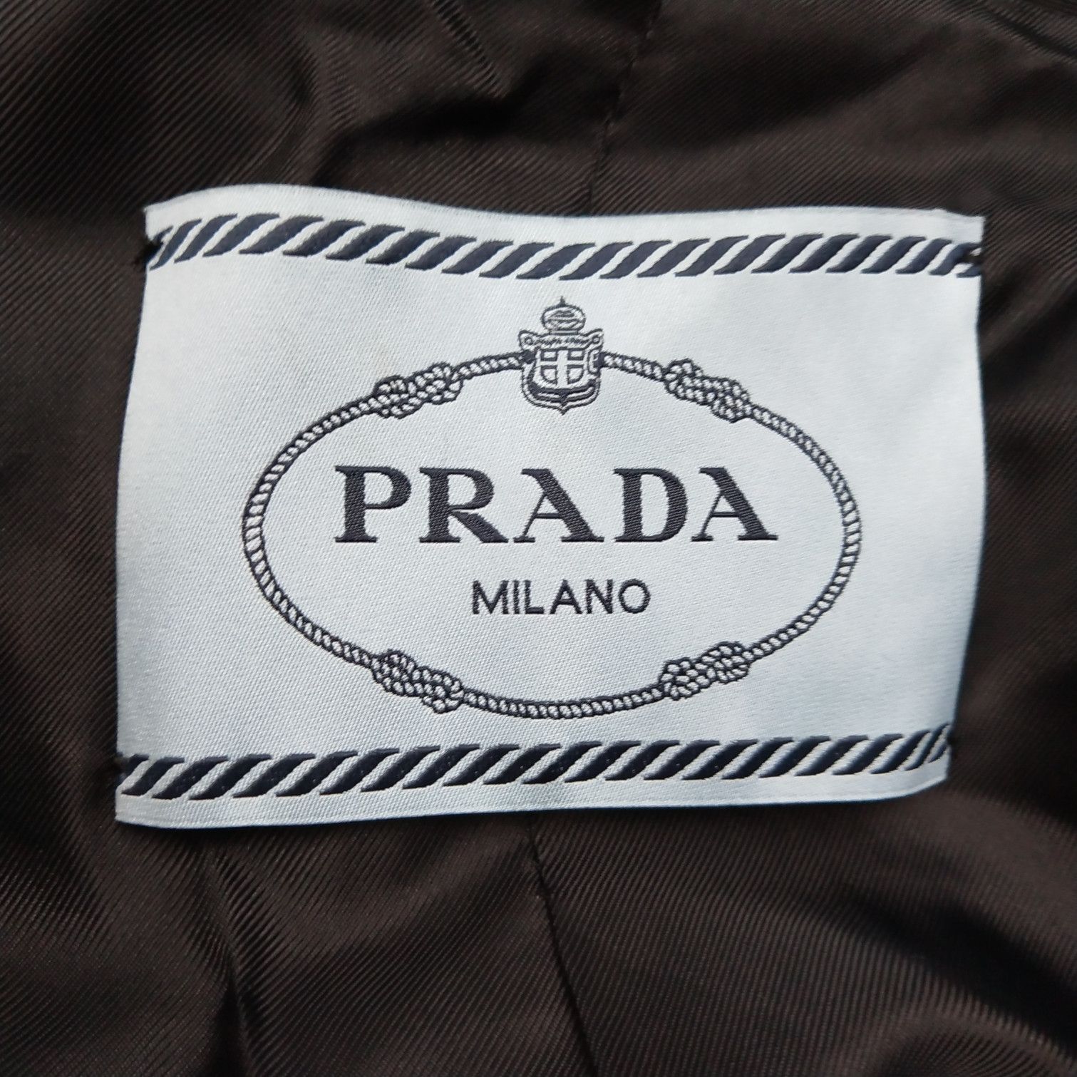 Prada Prada Black Silk-Collar Decorated Coat 0079 Size US L / EU 52-54 / 3 - 6 Thumbnail