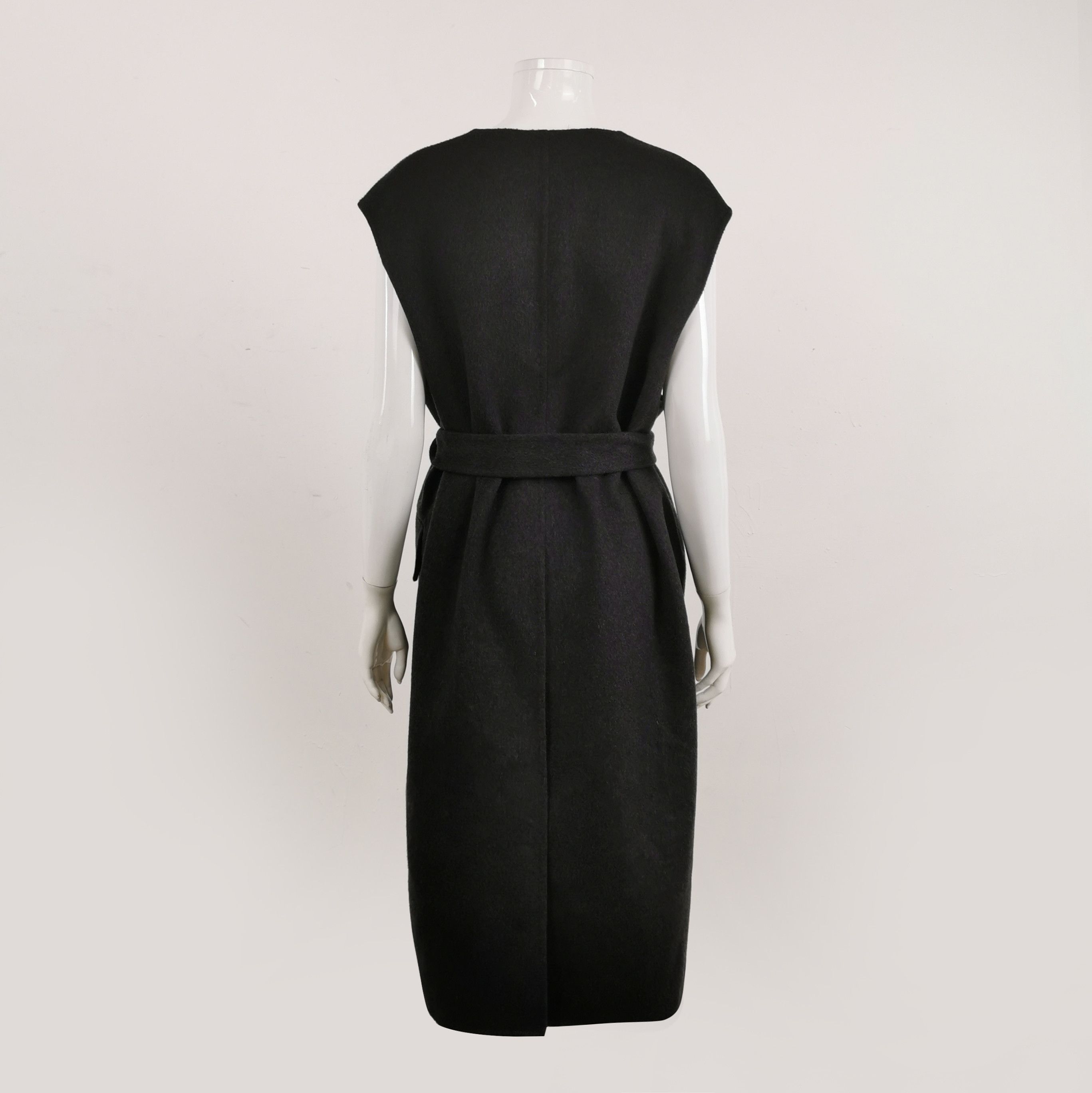 Prada Prada Black Cashmere Sleeveless Coat 0079 Size US L / EU 52-54 / 3 - 2 Thumbnail
