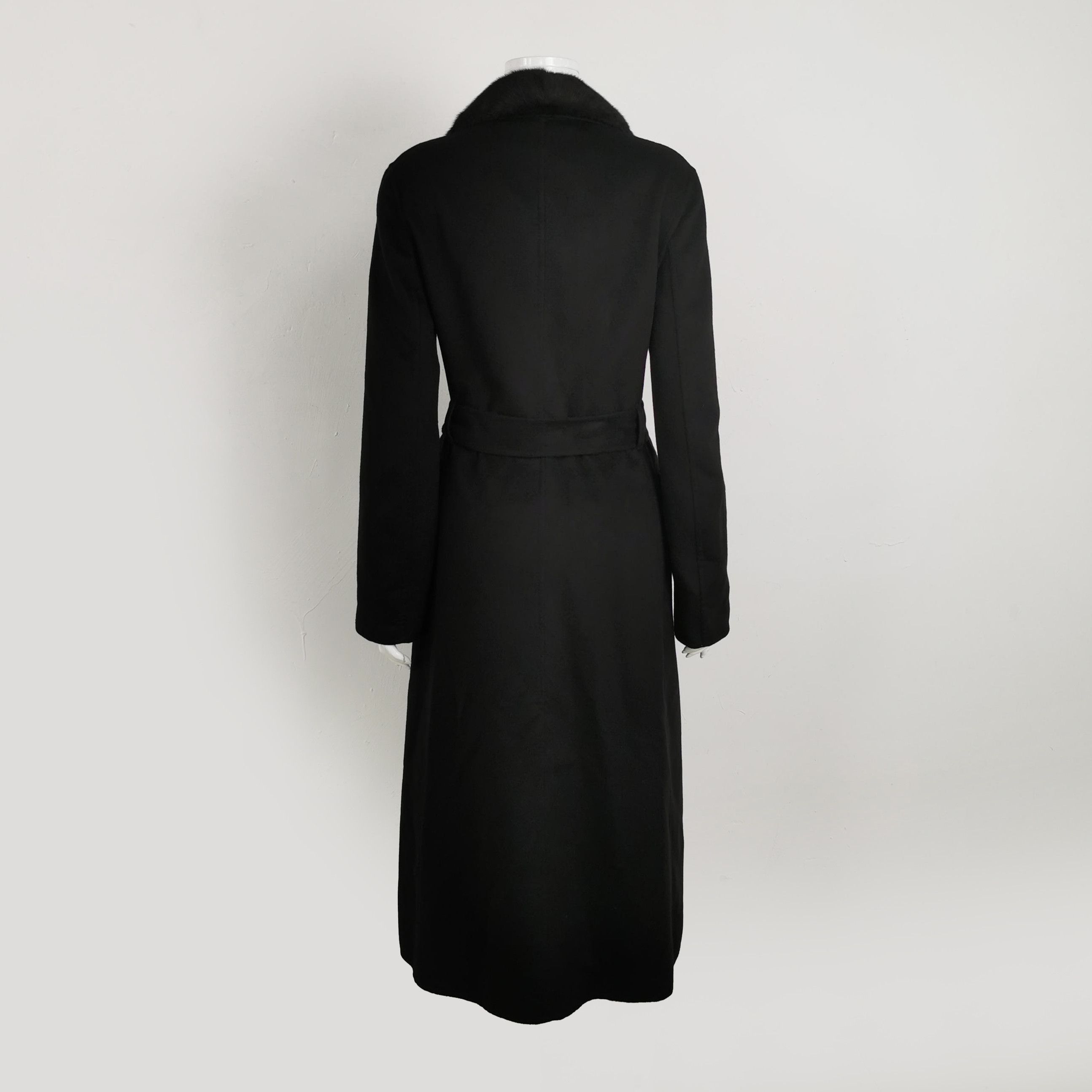 Prada Prada Wool Blend Black Lapel Coat 0079 Size US L / EU 52-54 / 3 - 2 Thumbnail
