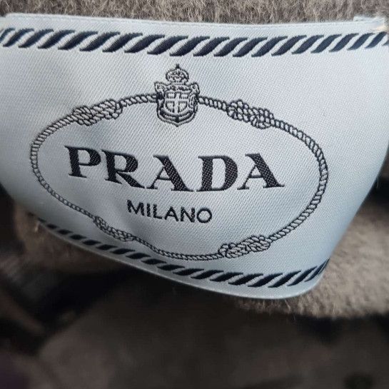 Prada Prada Grey Wool Blend Overcoat for Women 0079 Size US M / EU 48-50 / 2 - 5 Thumbnail