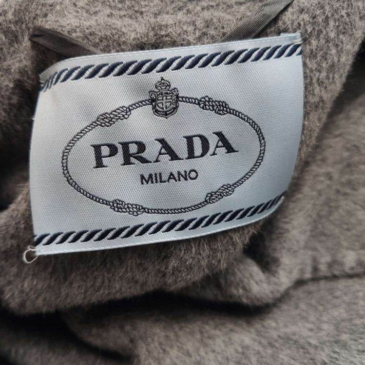 Prada Prada Gray Wool Blend Single-Breasted Coat 0079 Size US S / EU 44-46 / 1 - 5 Thumbnail