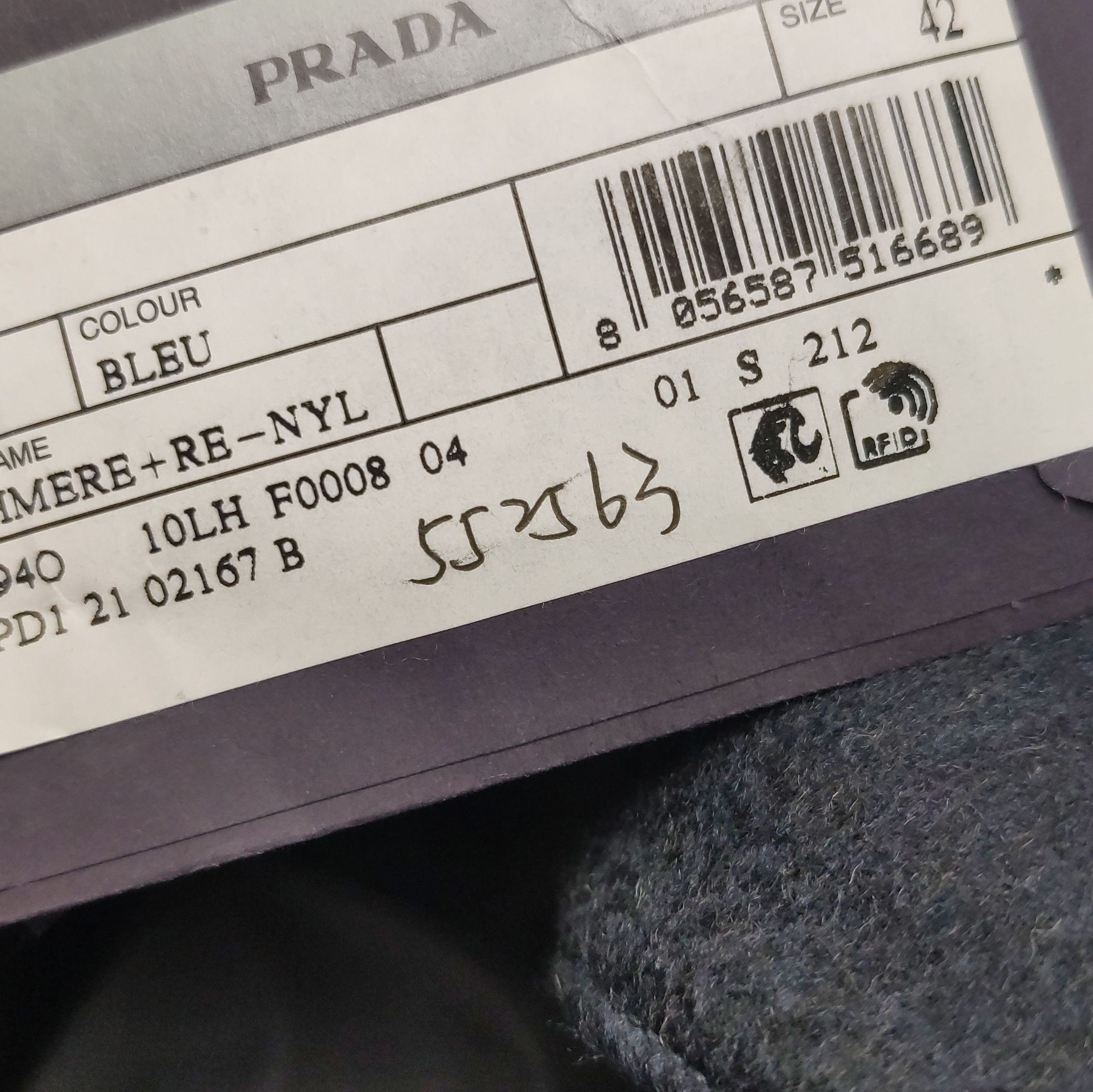 Prada Prada Cashmere Hooded Jacket in Navy 0079 Size US L / EU 52-54 / 3 - 10 Thumbnail