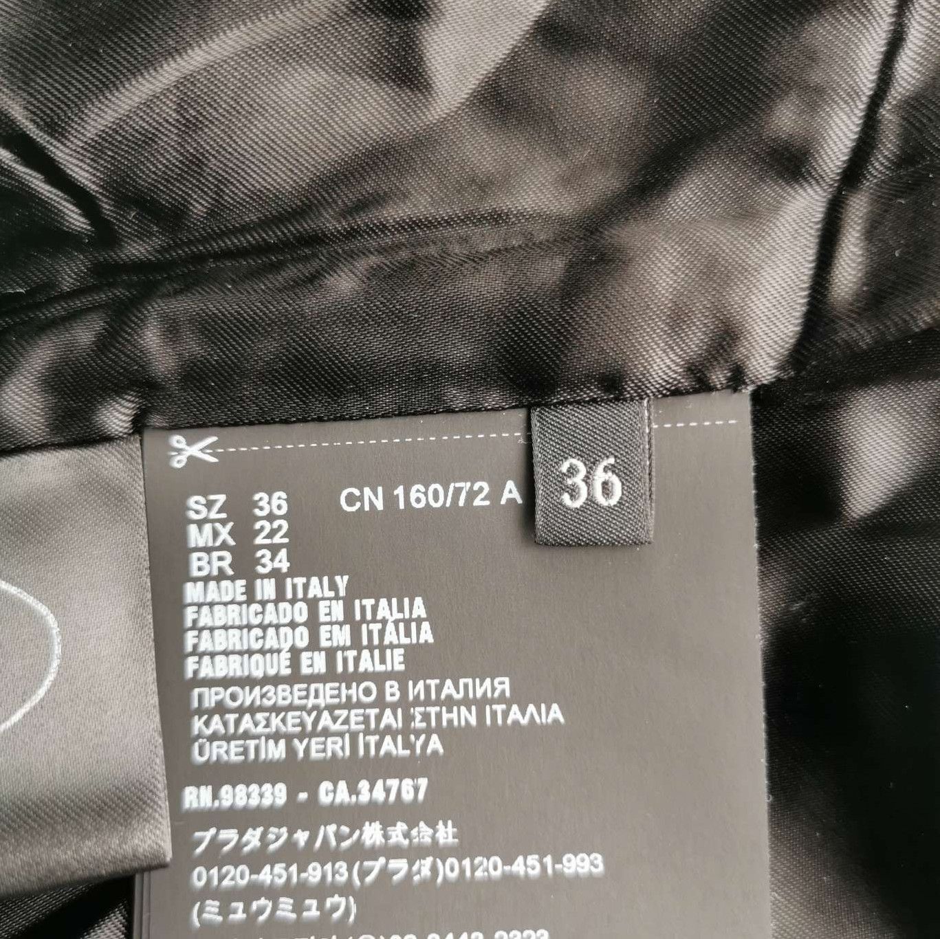 Prada Prada Charcoal Wool Cashmere Blend Coat 0079 Size US S / EU 44-46 / 1 - 5 Thumbnail