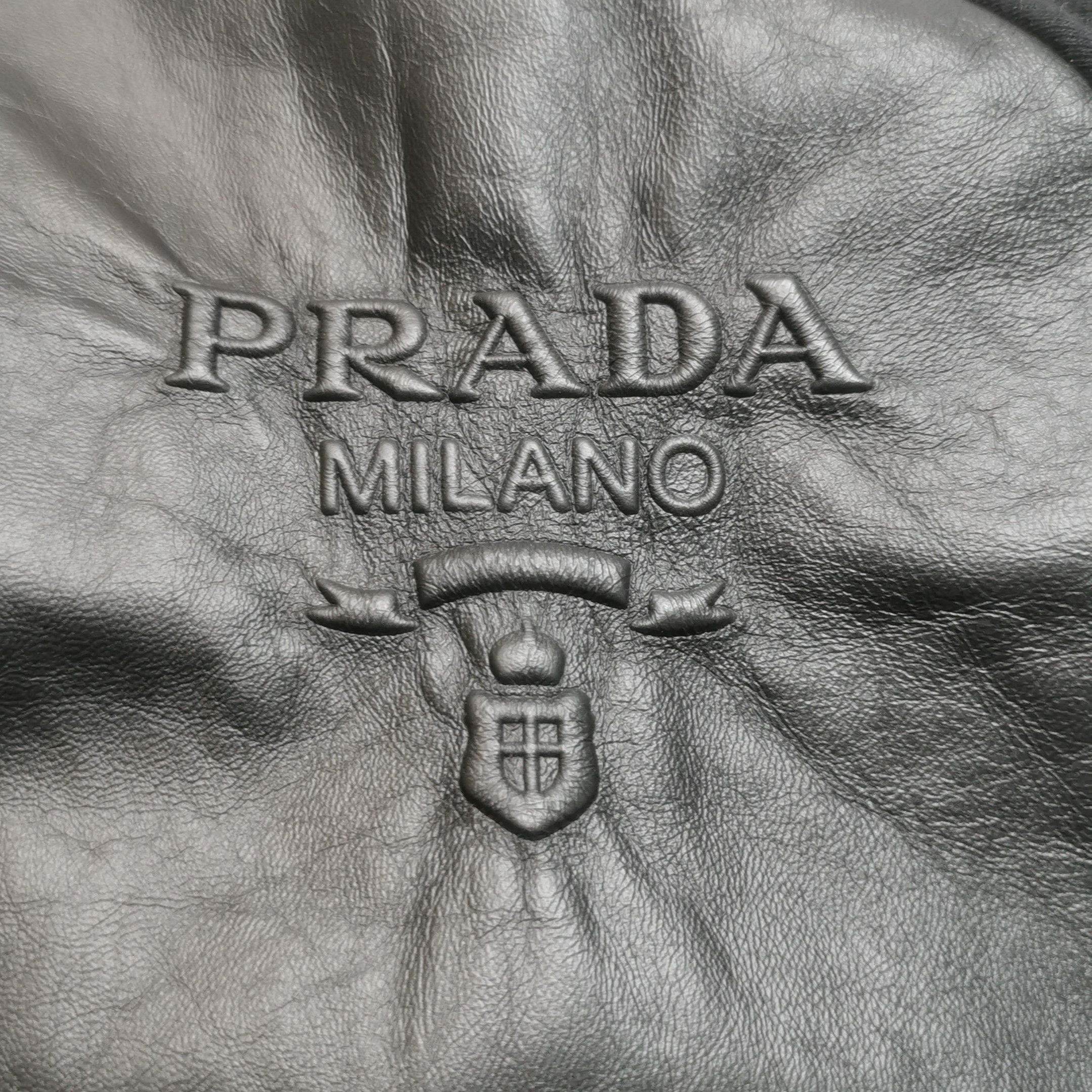 Prada Prada Hooded Jacket with Leather and Cotton Blend 0079 Size US L / EU 52-54 / 3 - 10 Thumbnail
