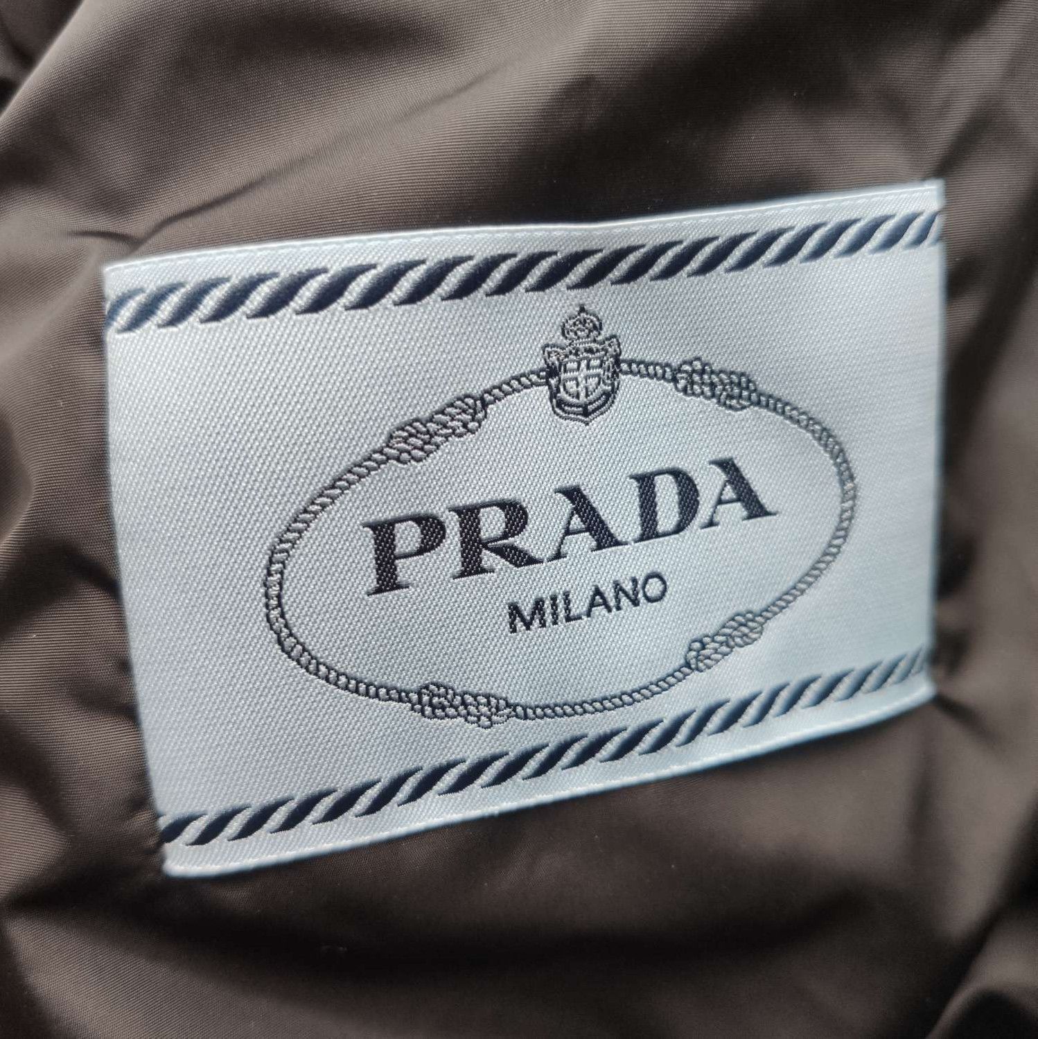 Prada Prada Black Triangle Logo Puffer Jacket 0079 Size US L / EU 52-54 / 3 - 5 Thumbnail