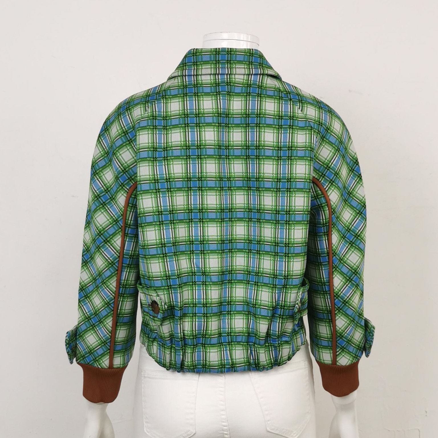 Prada Prada Colorblock Long Sleeve Jacket in Green 0079 Size US L / EU 52-54 / 3 - 2 Thumbnail