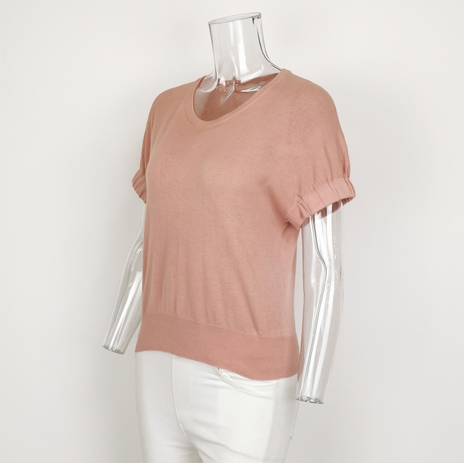 Prada Prada Cotton Knit Crewneck Short Sleeve Top 0079 Size US M / EU 48-50 / 2 - 2 Thumbnail
