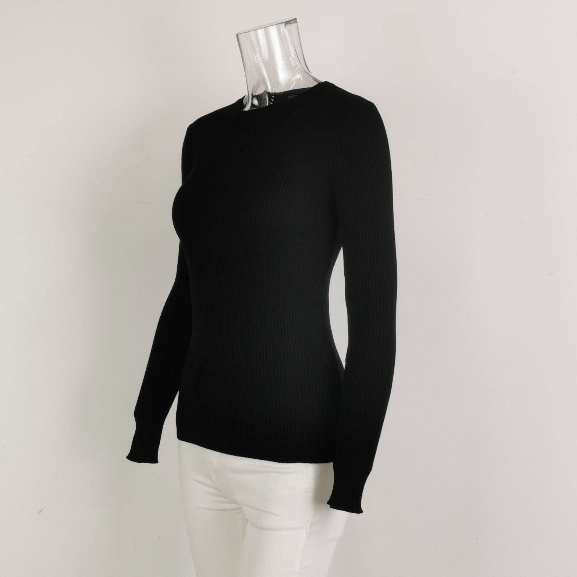 Prada Prada Ribbed Knit Long Sleeve Top 0079 Size US XS / EU 42 / 0 - 2 Thumbnail