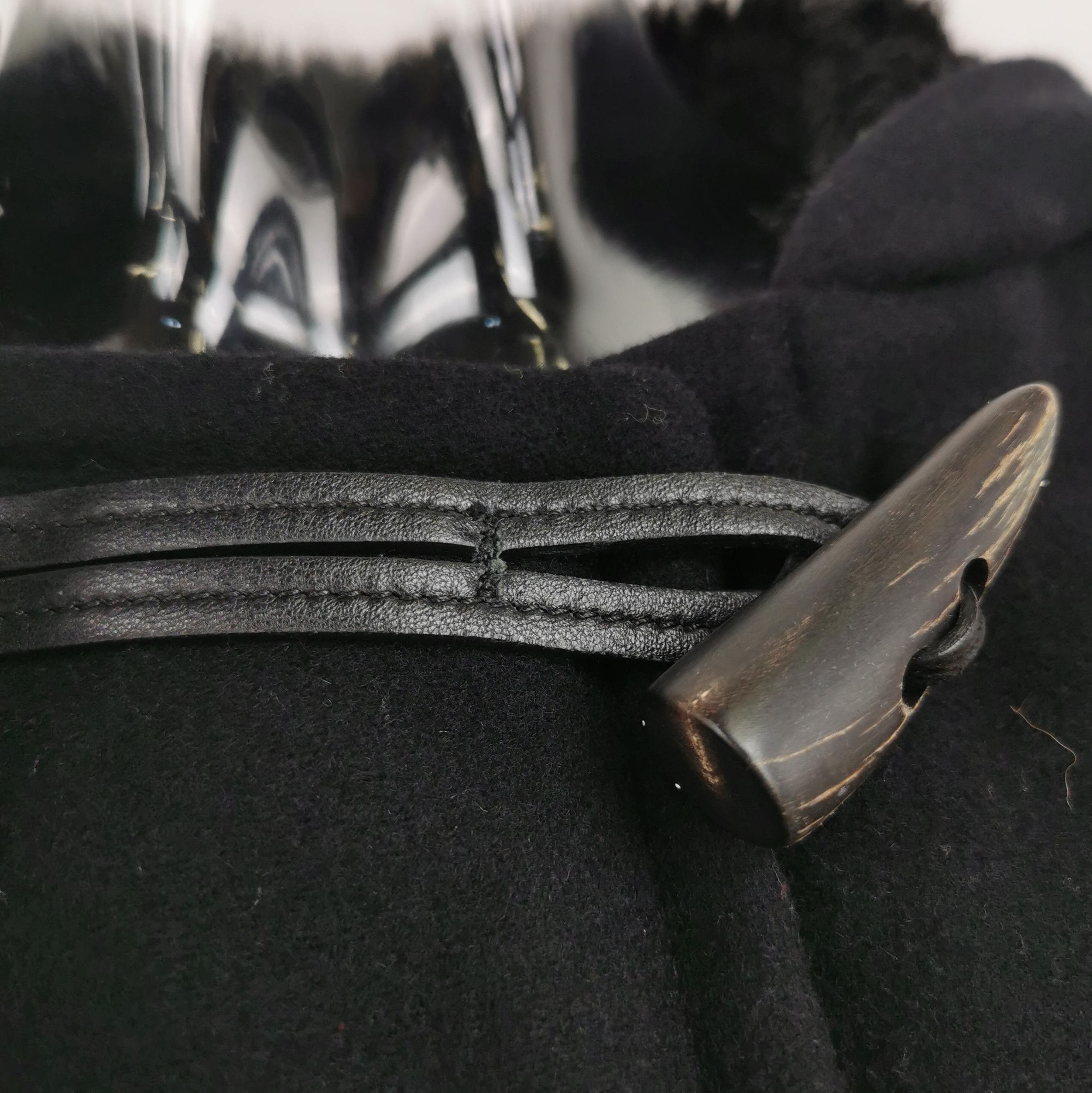 Prada Prada Black Wool Hooded Toggle Coat 0079 Size US M / EU 48-50 / 2 - 4 Thumbnail