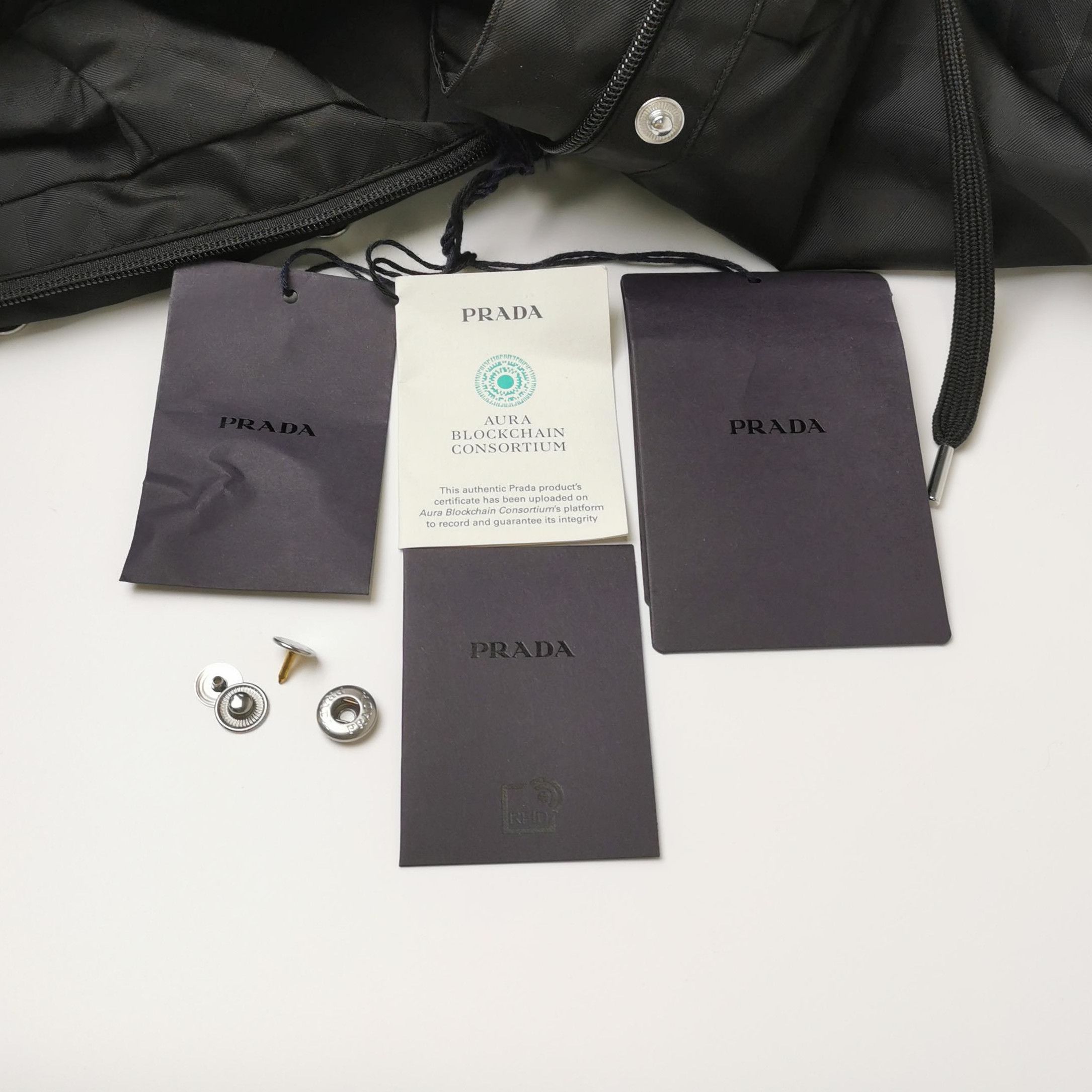 Prada Prada Logo Hooded Jacket in Black 0079 Size US S / EU 44-46 / 1 - 4 Thumbnail