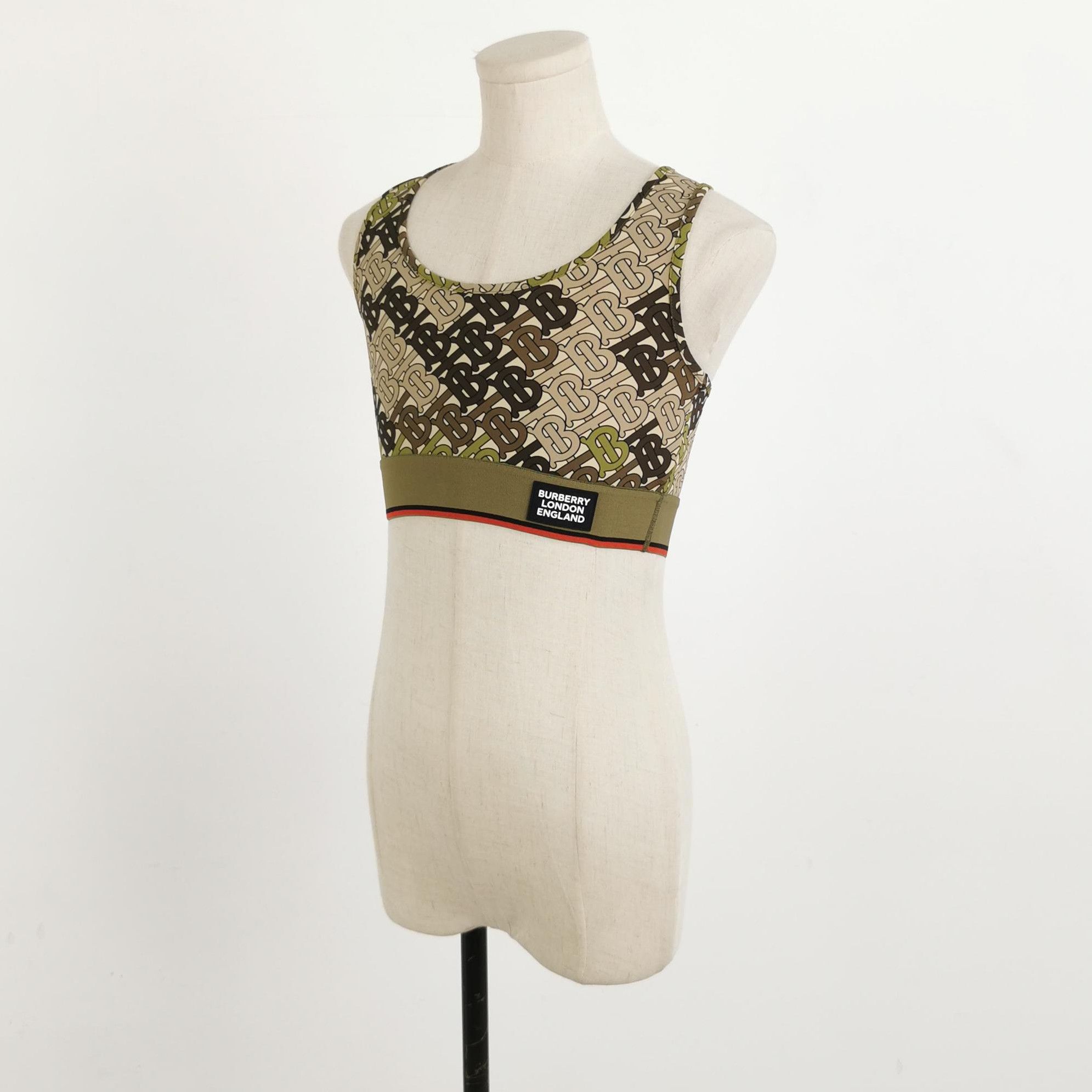 Burberry Burberry Color Block TB Logo Crop Top 0079 Size US XXS / EU 40 - 2 Thumbnail
