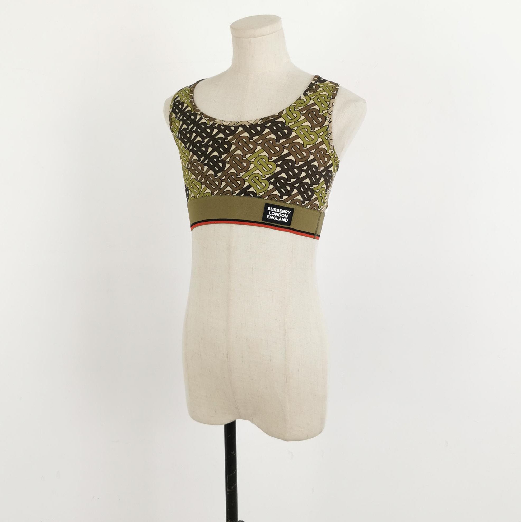 Burberry Burberry Color Blocked TB Logo Crop Top 0079 Size US XXS / EU 40 - 2 Thumbnail