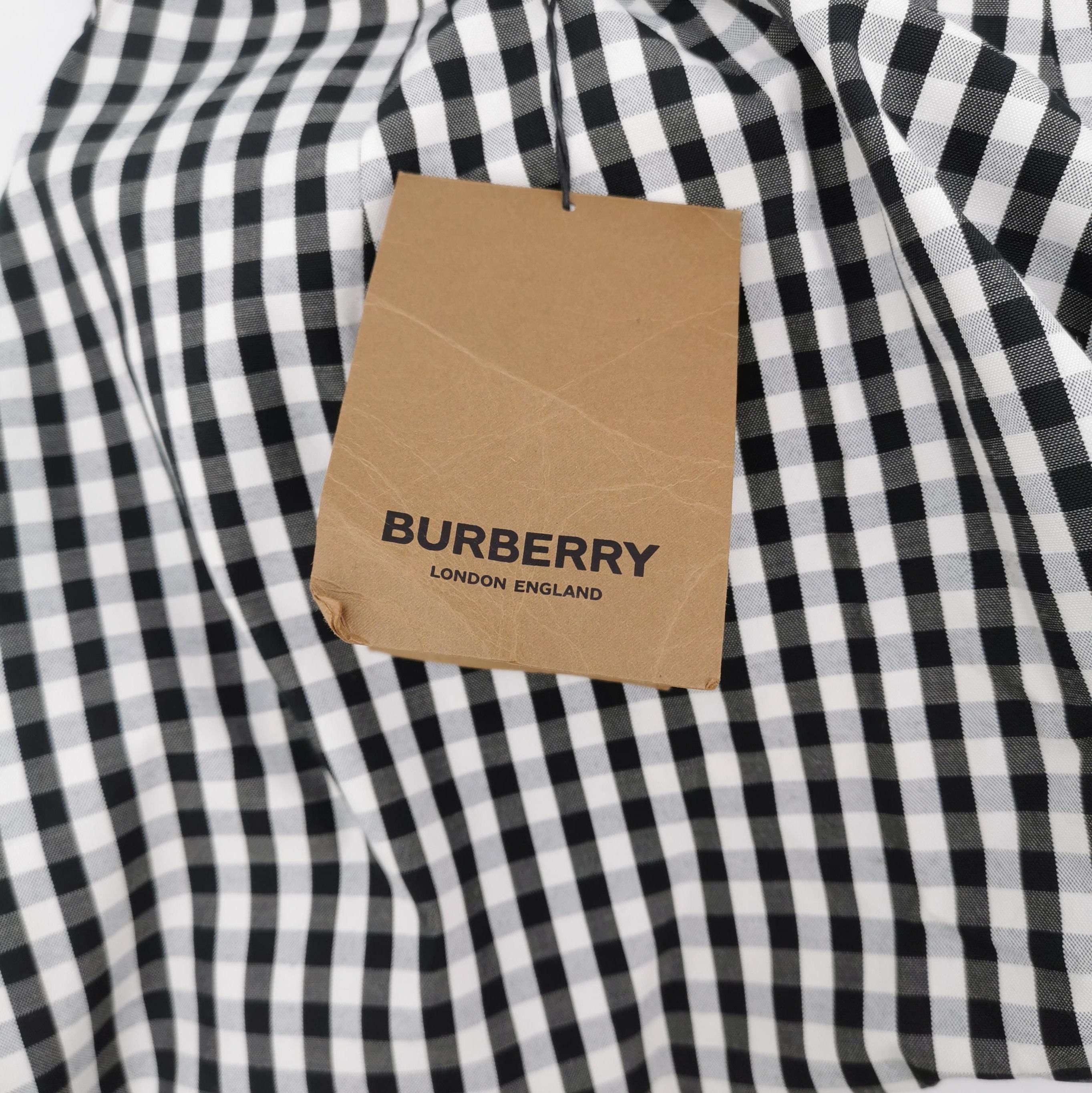 Burberry Wool Blend Check Asymmetrical Skirt 0079