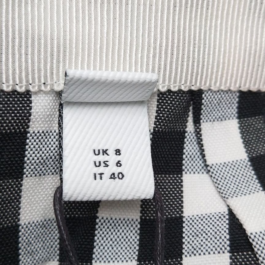 Burberry Wool Blend Check Asymmetrical Skirt 0079
