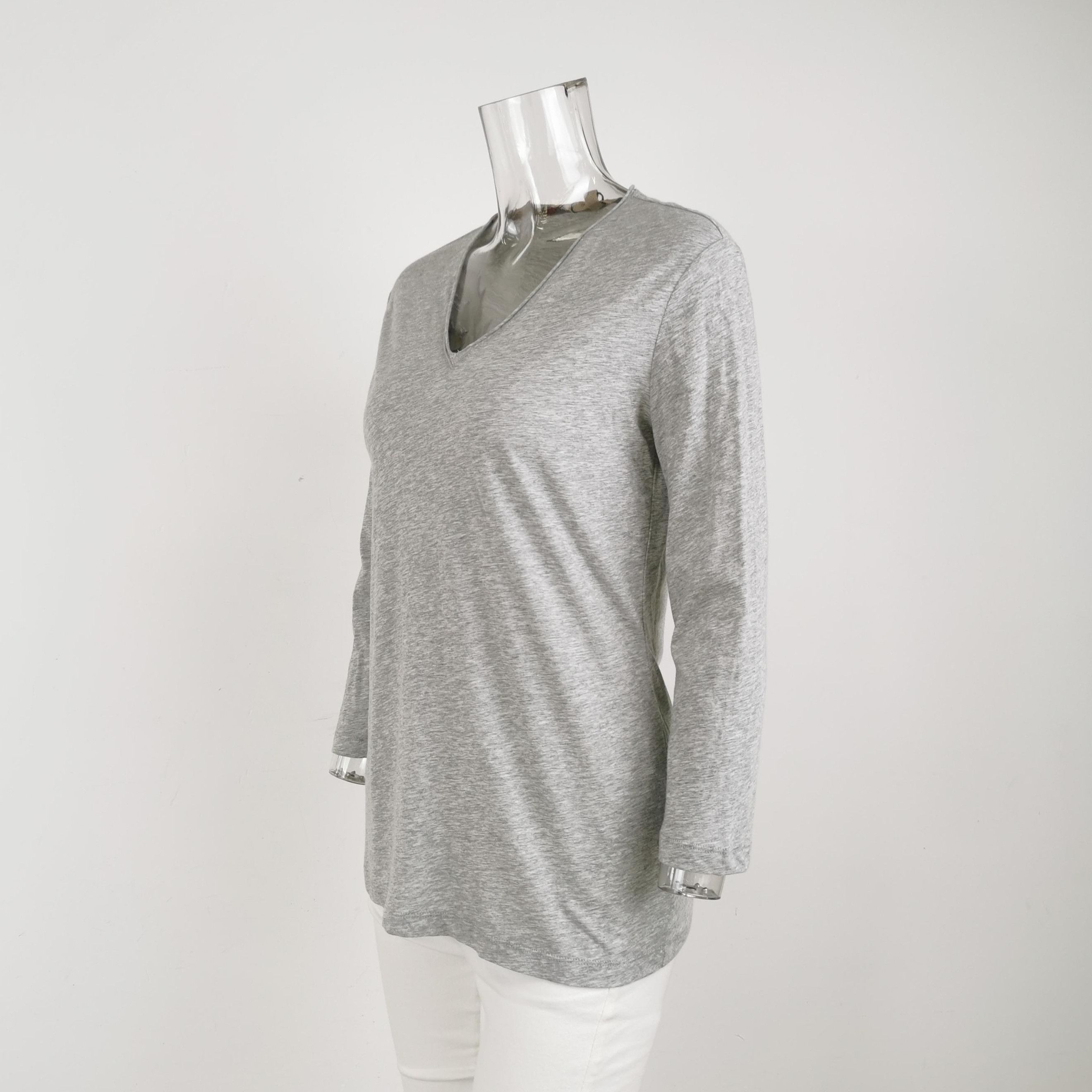 Burberry Burberry Brit Long Sleeve V-Neck T-Shirt 0079 Size US M / EU 48-50 / 2 - 2 Thumbnail
