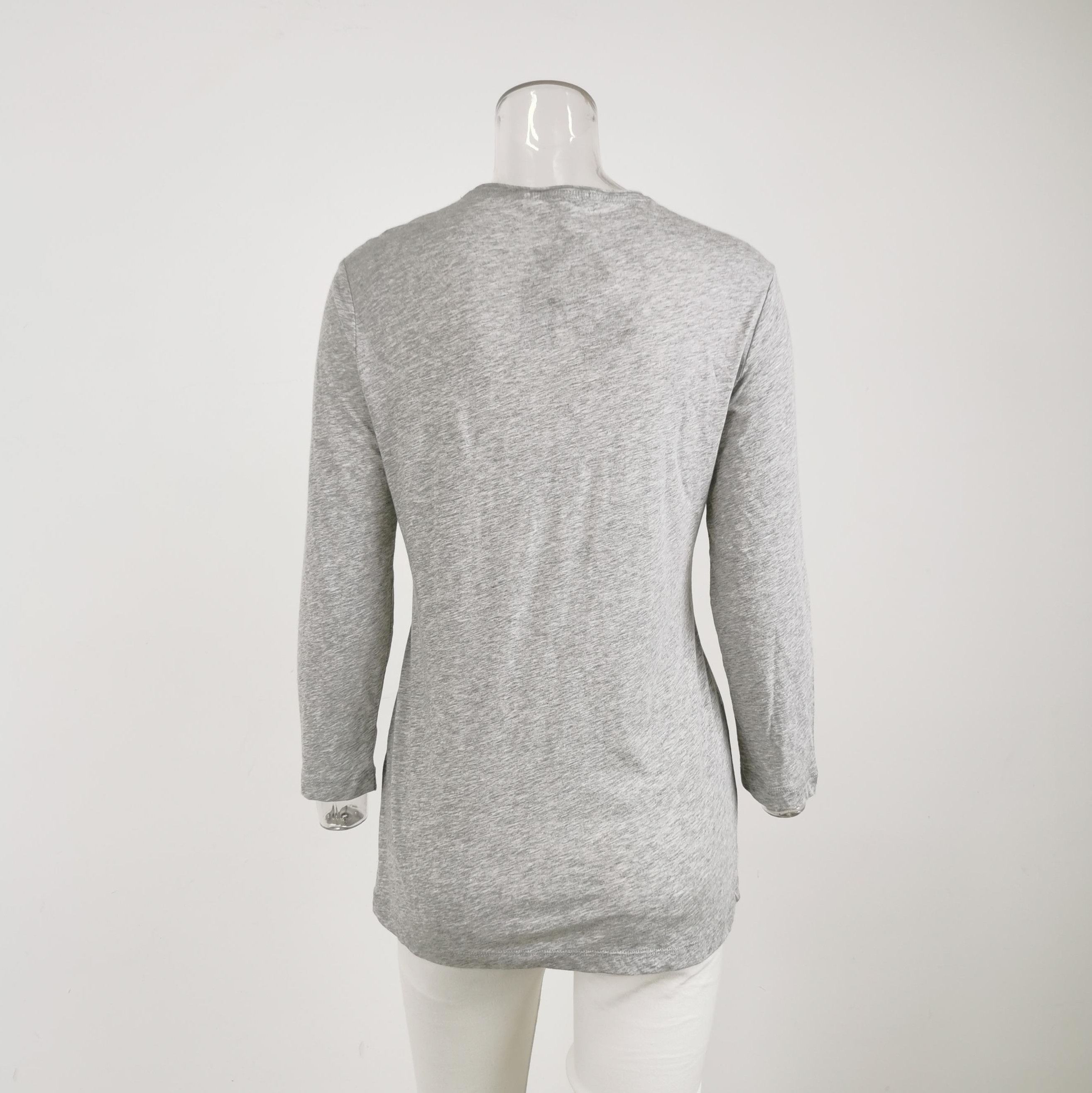Burberry Burberry Brit Long Sleeve V-Neck T-Shirt 0079 Size US M / EU 48-50 / 2 - 3 Thumbnail