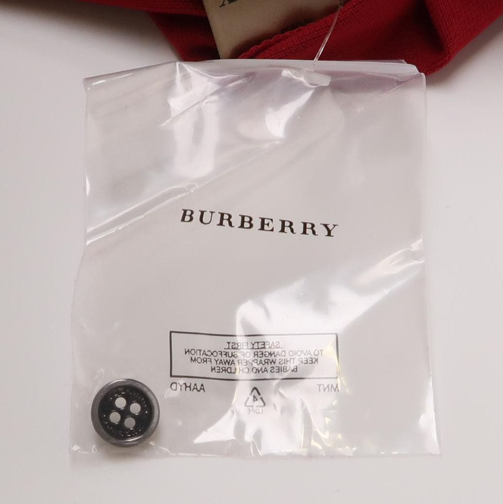 Burberry Burberry Brit Red Cotton Polo Shirt 0079 Size US XS / EU 42 / 0 - 5 Thumbnail