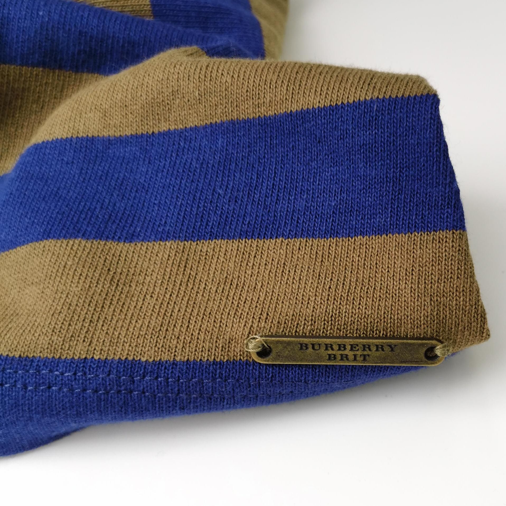 Burberry Burberry Brit Striped Cotton Knit Top 0079 Size US XS / EU 42 / 0 - 3 Thumbnail