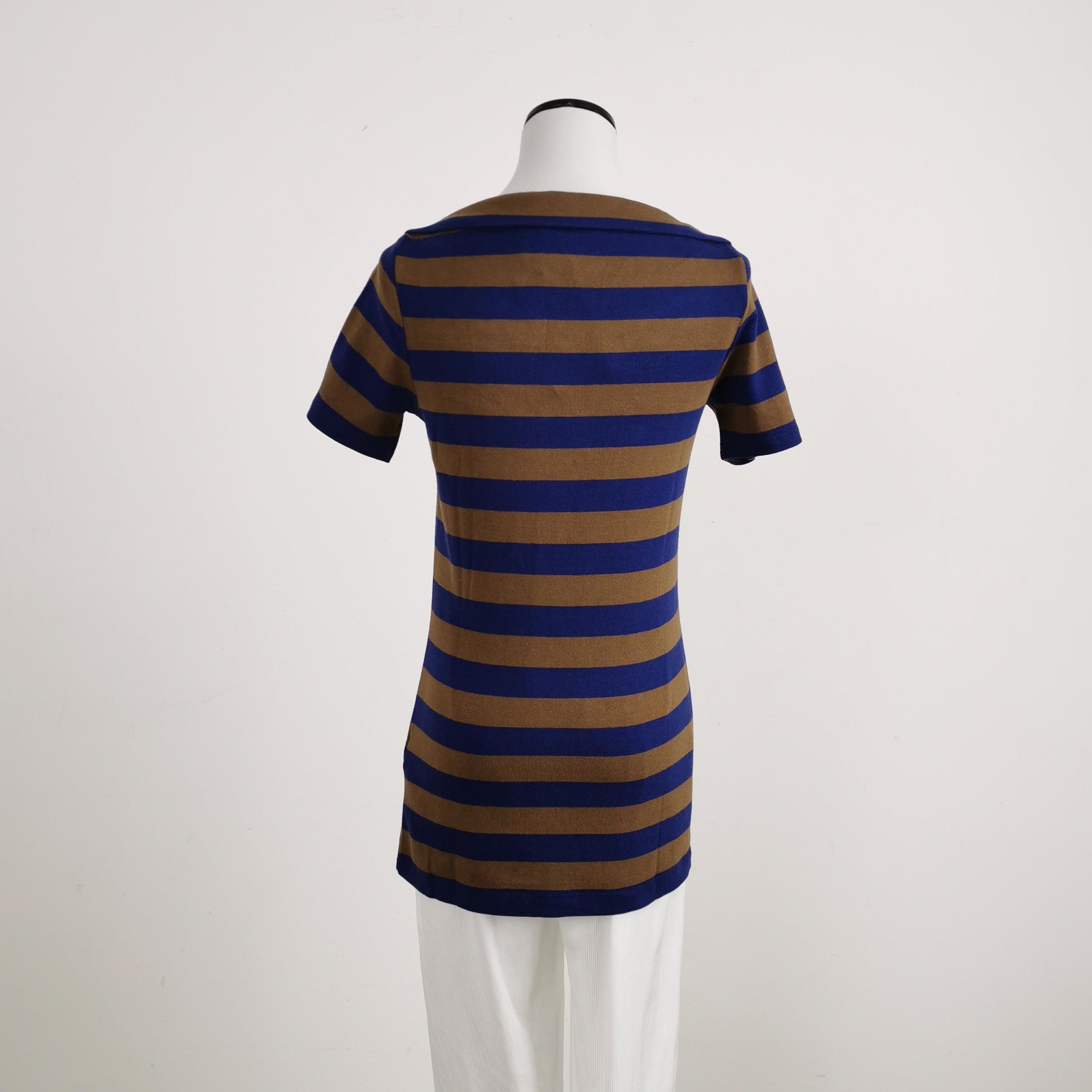 Burberry Burberry Brit Striped Cotton Knit Top 0079 Size US XS / EU 42 / 0 - 2 Thumbnail