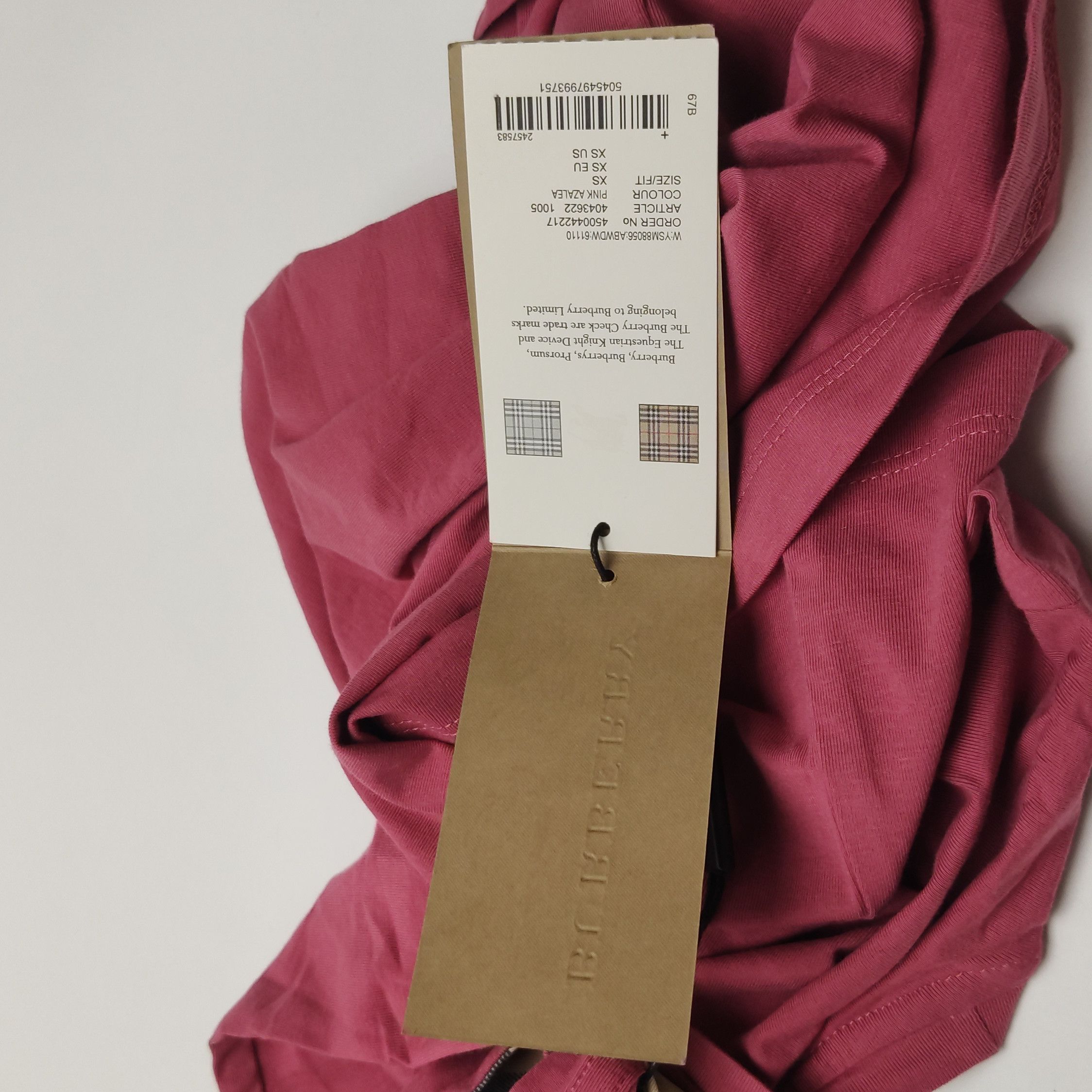 Burberry Burberry Color Block Short Sleeve T-Shirt 0079 Size US XS / EU 42 / 0 - 8 Thumbnail