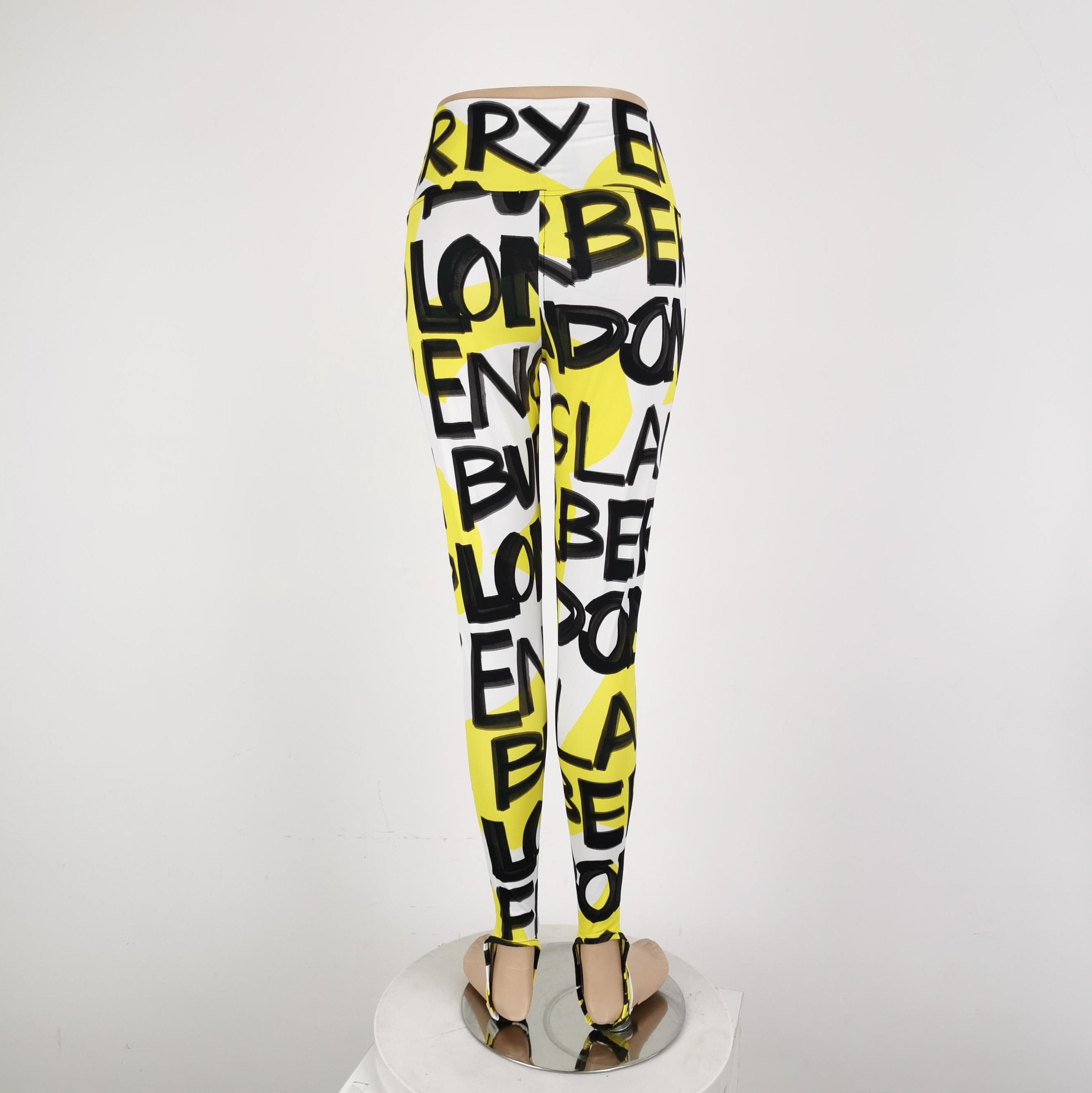 Burberry Burberry Colorful Letter Logo Slim Pants 0079 Size US 26 / EU 42 - 3 Thumbnail