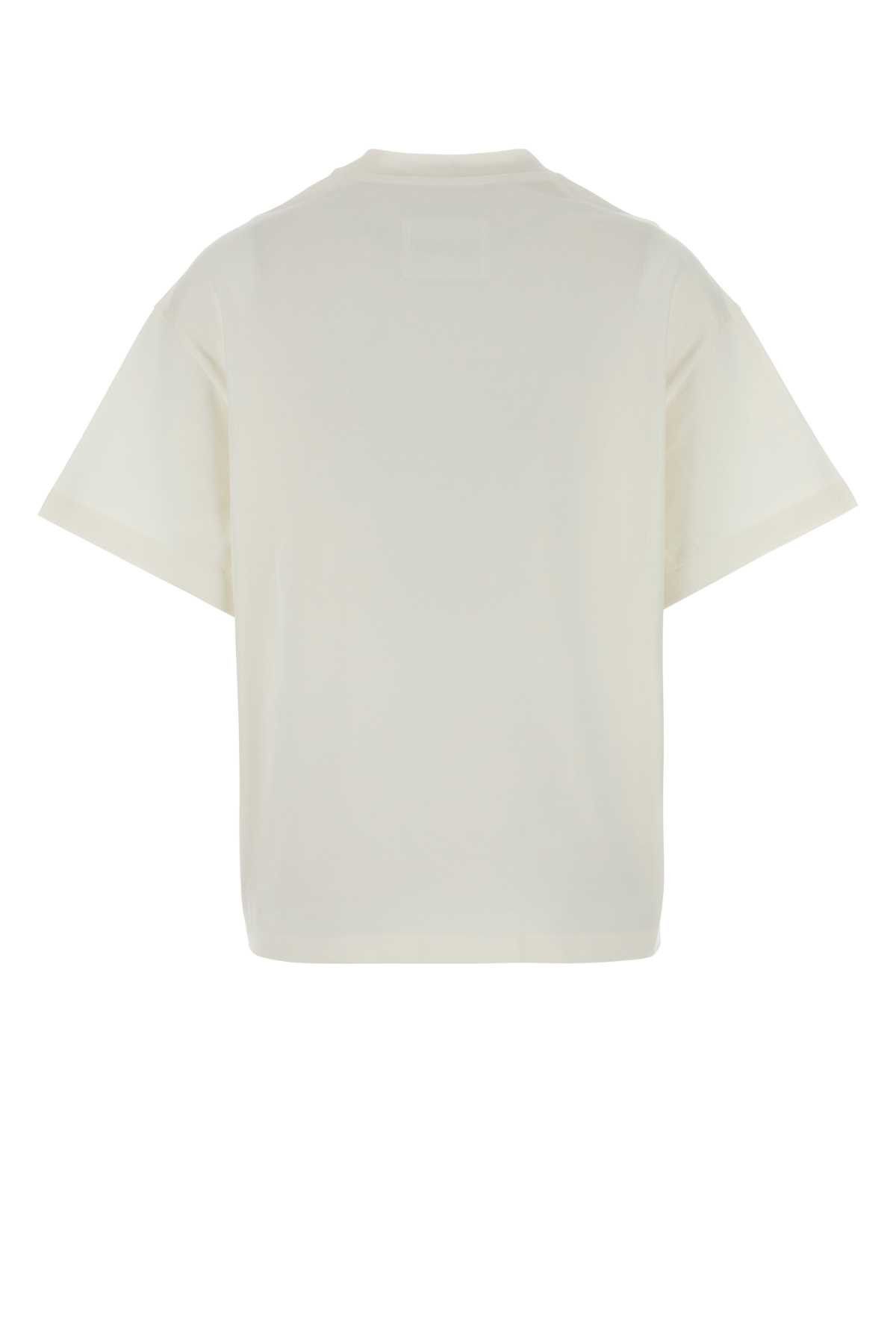 Jil Sander White Cotton Oversize T-Shirt Size S / US 4 / IT 40 - 2 Thumbnail