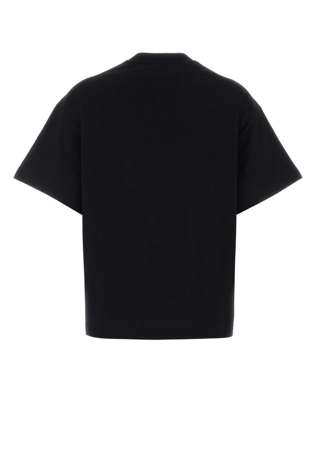 Jil Sander Black Cotton T-Shirt Size L / US 10 / IT 46 - 2 Thumbnail
