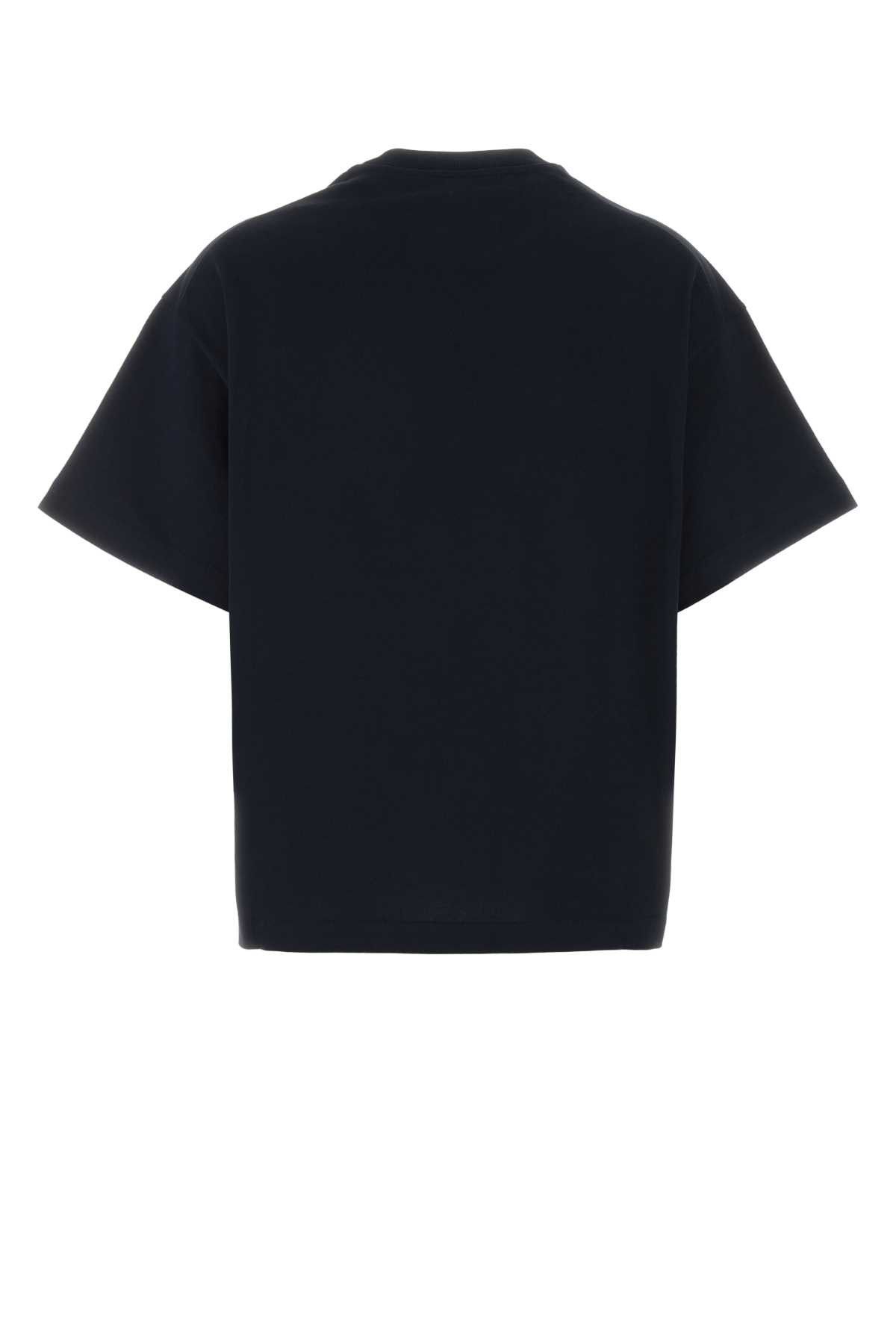 Jil Sander Midnight Blue Cotton T-Shirt Size L / US 10 / IT 46 - 2 Thumbnail