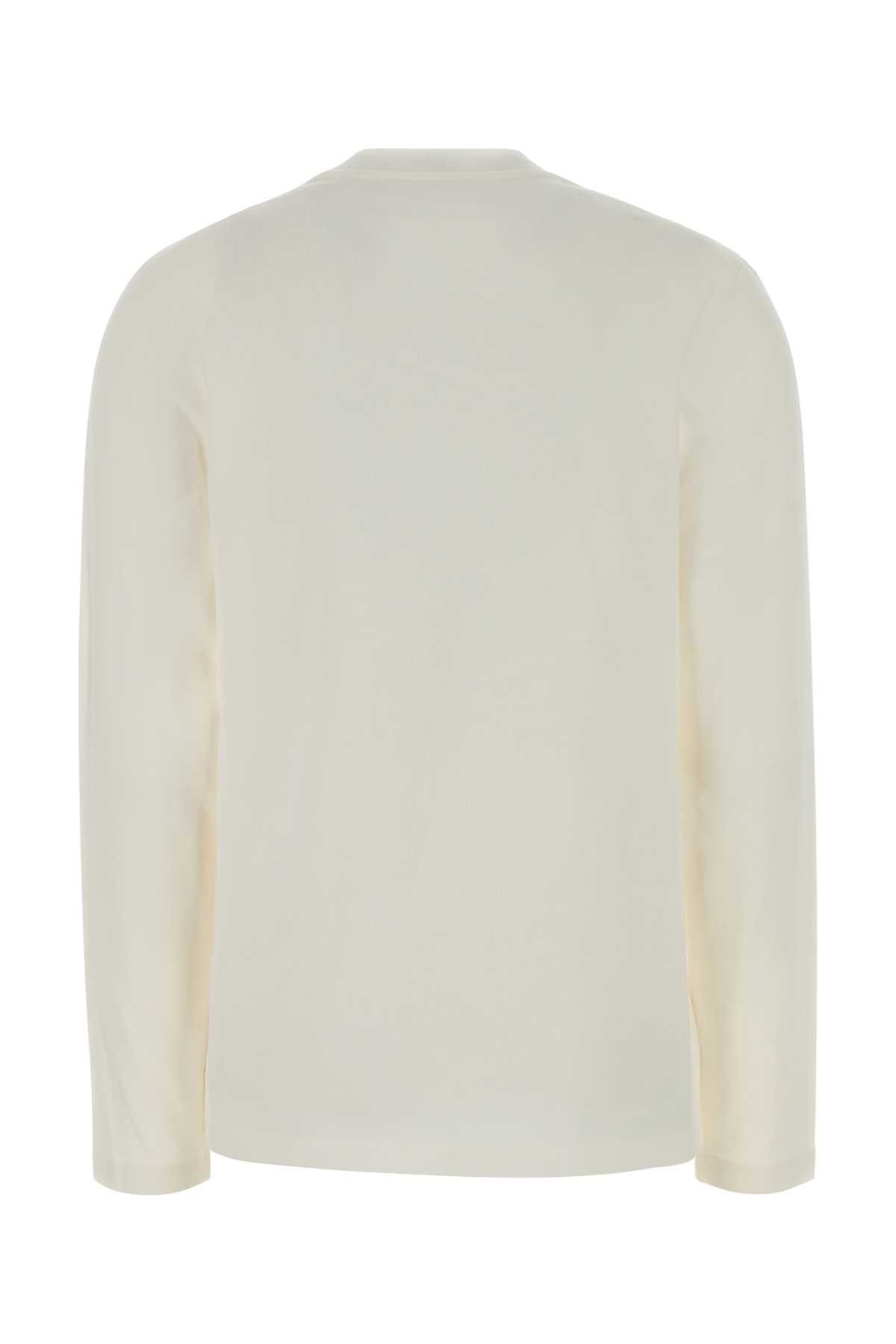 Jil Sander White Cotton T-Shirt Size M / US 6-8 / IT 42-44 - 2 Thumbnail