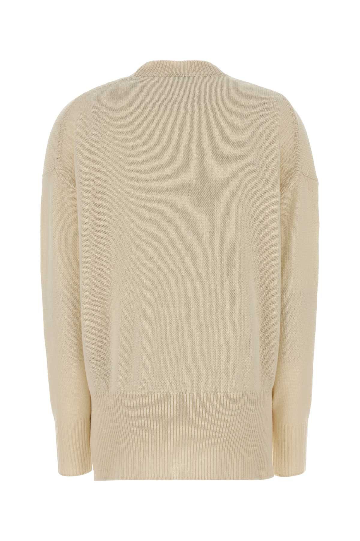Jil Sander Ivory Cashmere Oversize Sweater Size S / US 4 / IT 40 - 2 Thumbnail