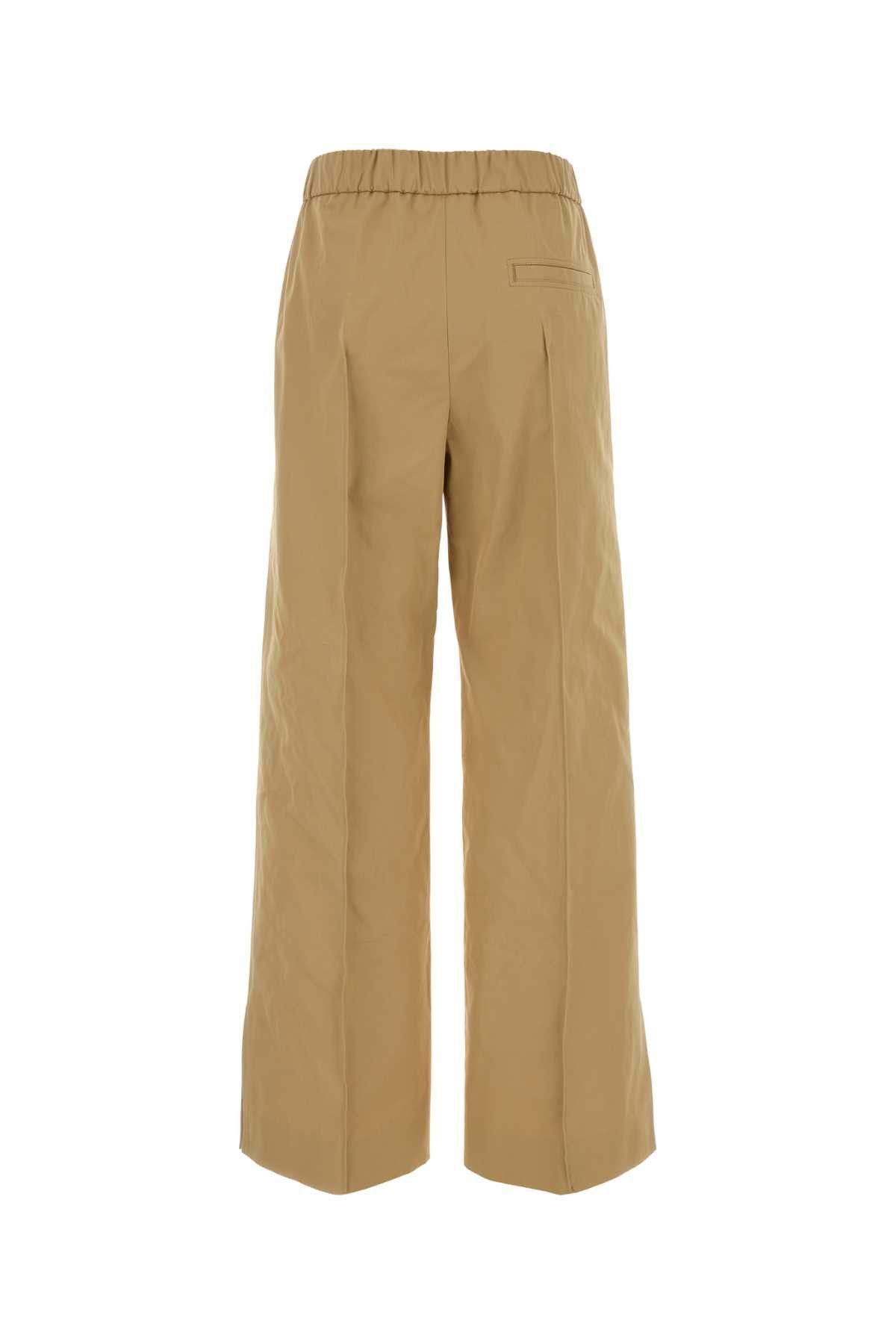Jil Sander Camel Cotton Wide-Leg Pant Size 27" / US 4 / IT 40 - 2 Thumbnail