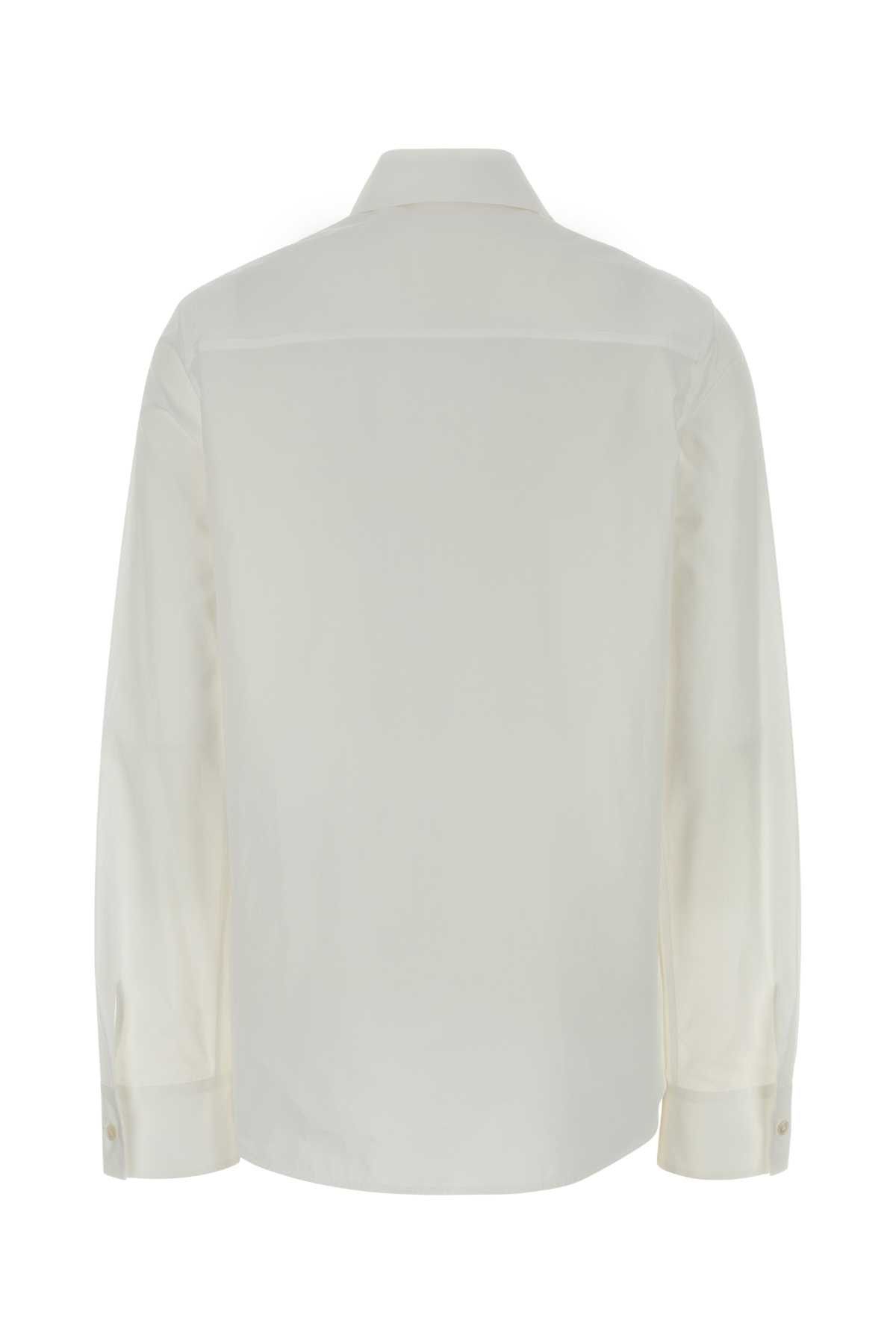 Jil Sander White Poplin Shirt Size XS / US 0-2 / IT 36-38 - 2 Thumbnail