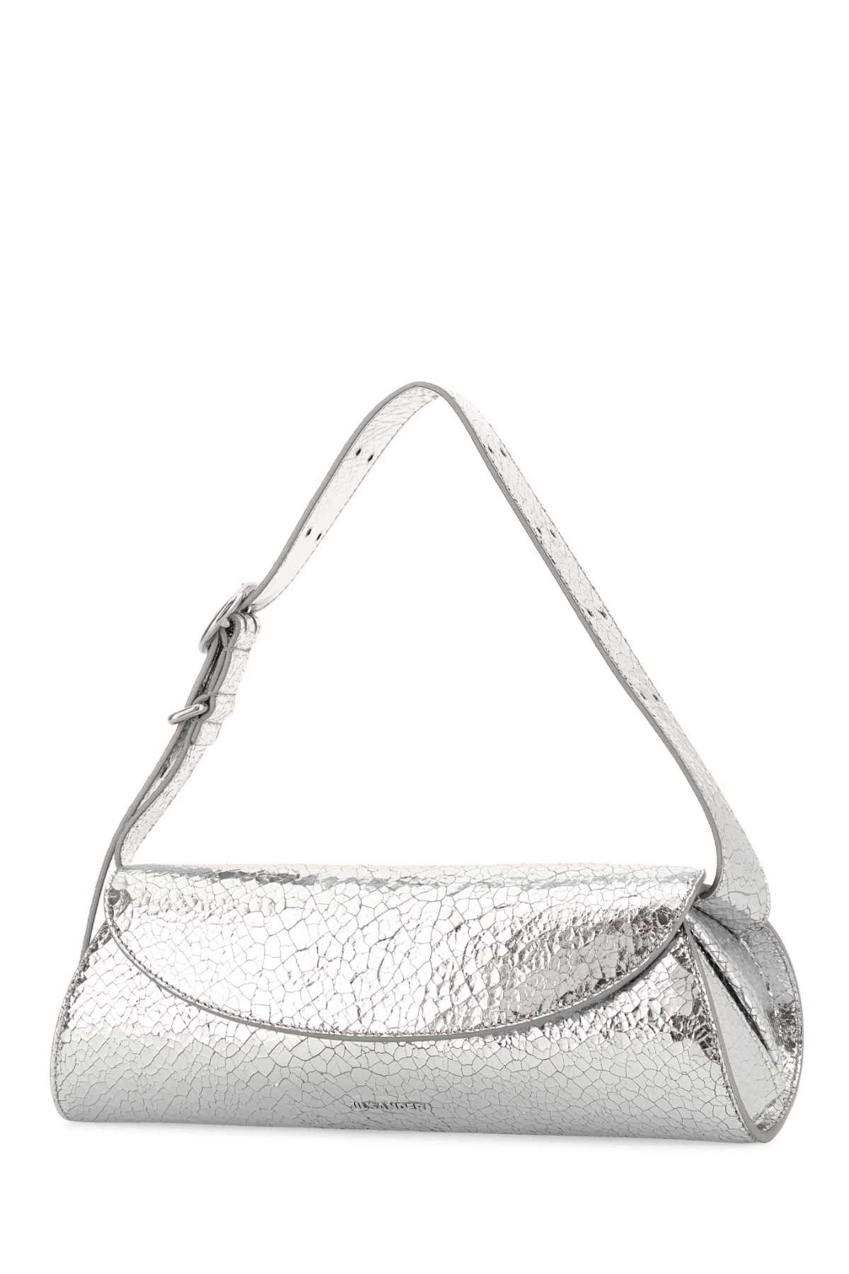 Jil Sander Silver Leather Cannolo Crossbody Bag Size ONE SIZE - 2 Thumbnail