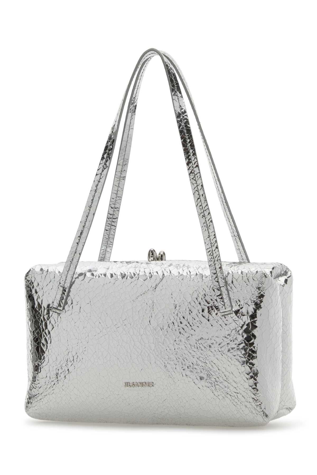 Jil Sander Silver Nappa Leather Goji Pillow Shoulder Bag Size ONE SIZE - 2 Thumbnail