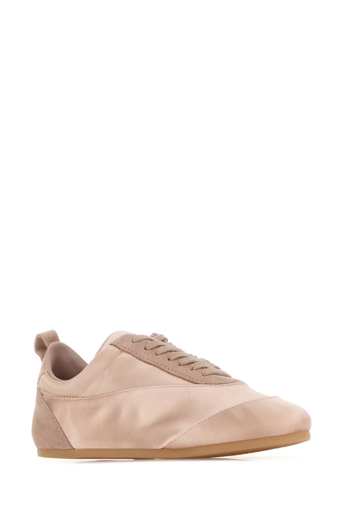 Jil Sander Pastel Pink Satin And Suede Sneakers Size US 10 / IT 40 - 2 Thumbnail