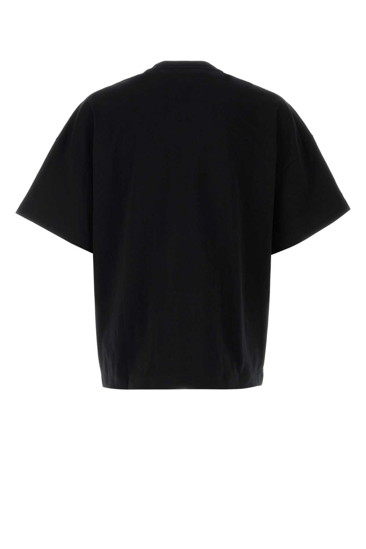 Jil Sander Black Cotton Oversize T-Shirt Size US M / EU 48-50 / 2 - 2 Thumbnail
