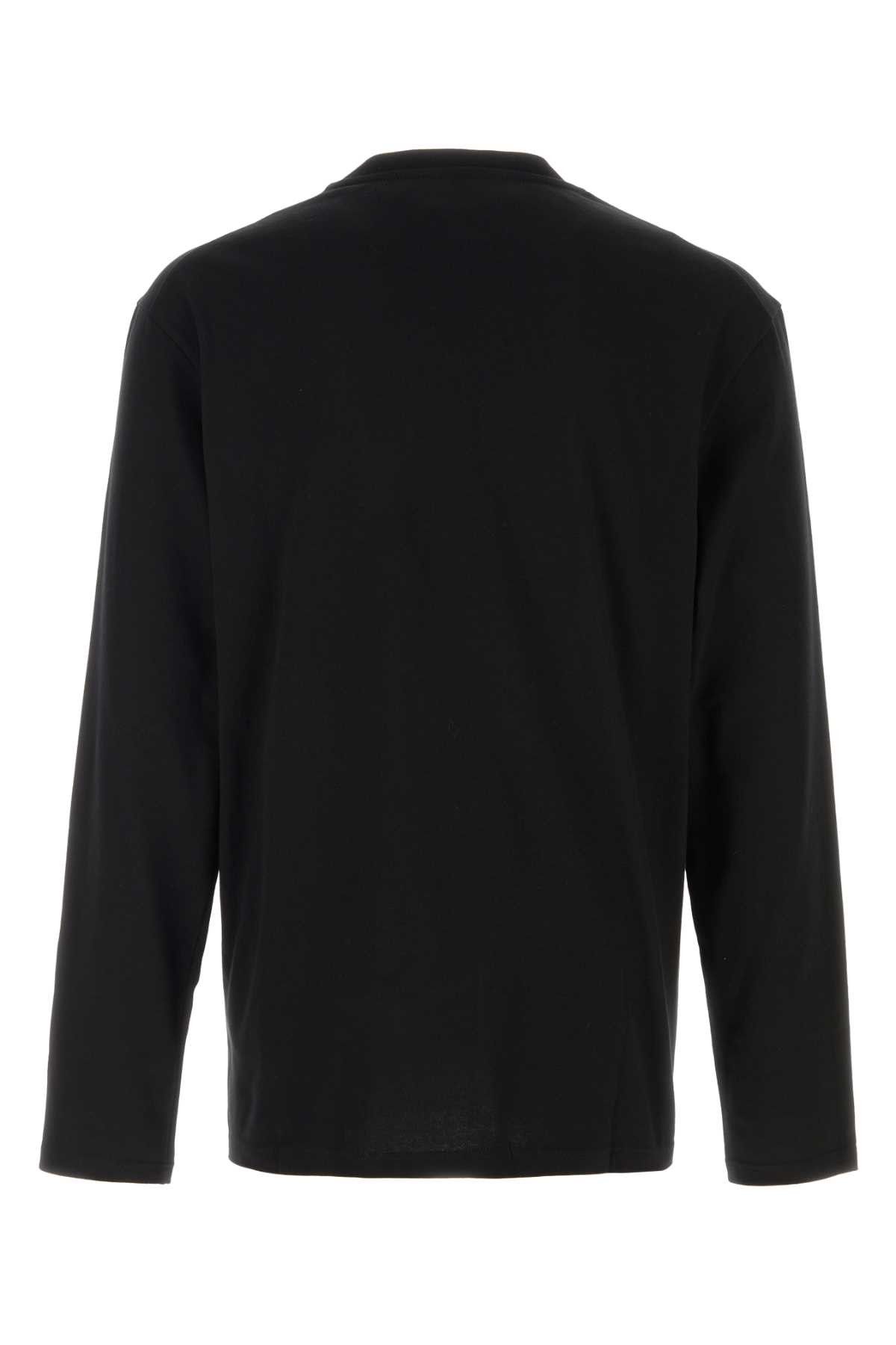 Jil Sander Black Cotton T-Shirt Size US L / EU 52-54 / 3 - 2 Thumbnail
